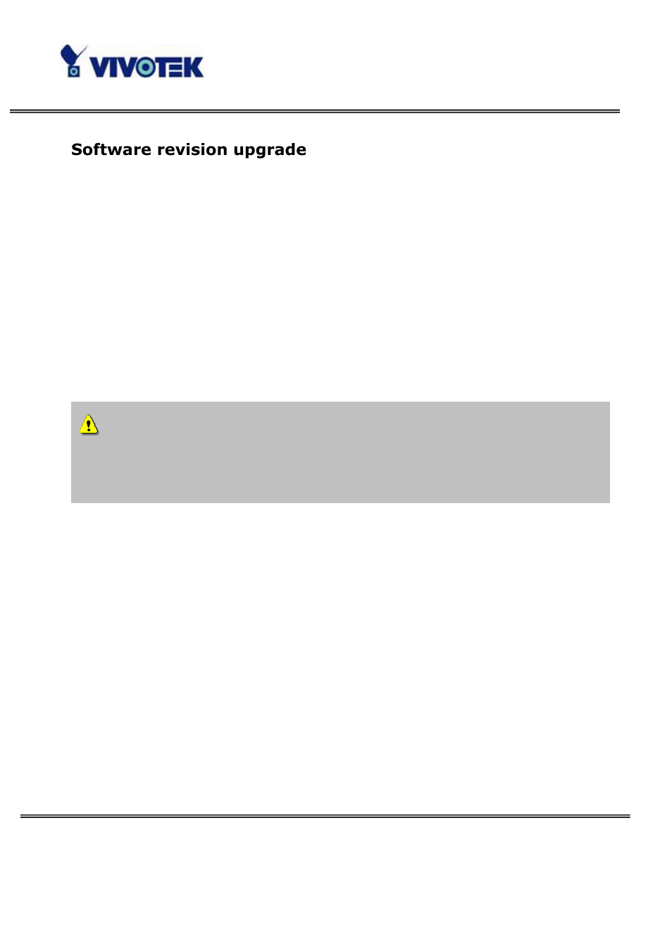 Software revision upgrade | Vivotek VS3100P User Manual | Page 37 / 69