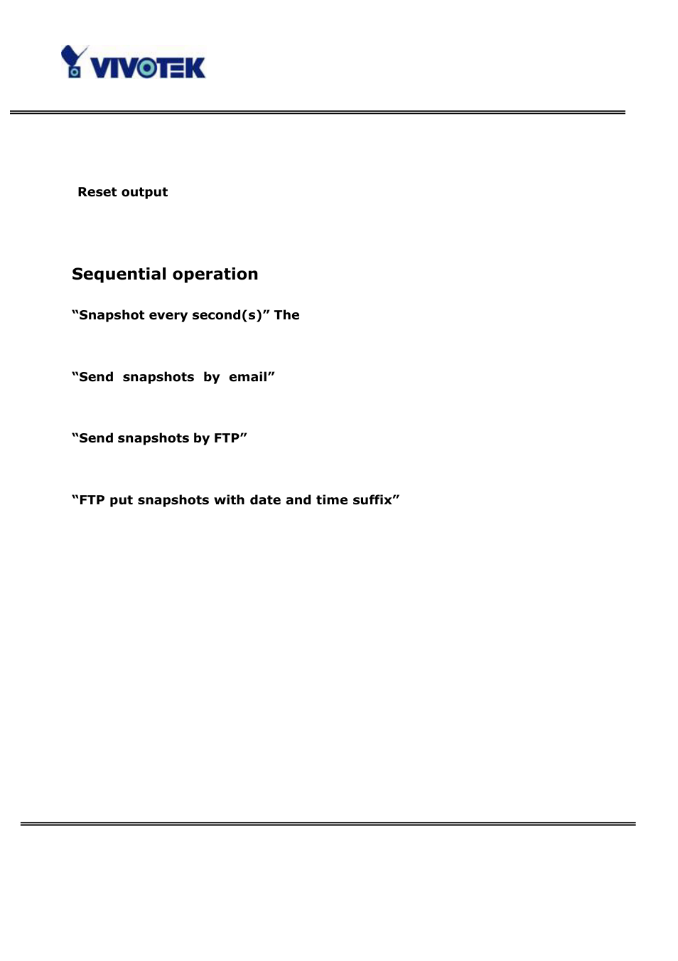 Sequential operation | Vivotek VS3100P User Manual | Page 49 / 69