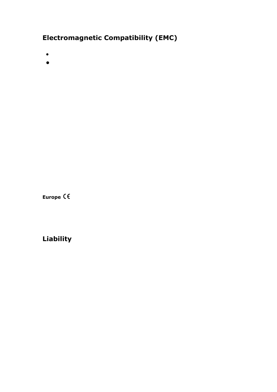 Electromagnetic compatibility (emc), Liability | Vivotek PT3114 User Manual | Page 70 / 70