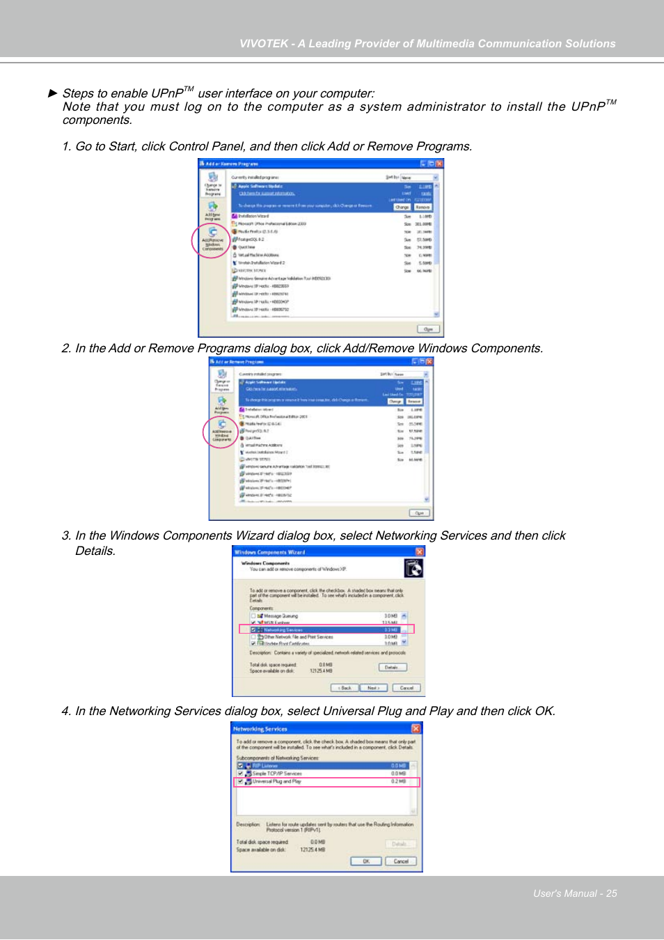Vivotek IP7133 (WIRED) User Manual | Page 25 / 90