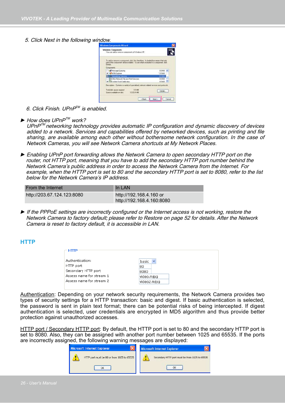 Vivotek IP7133 (WIRED) User Manual | Page 26 / 90