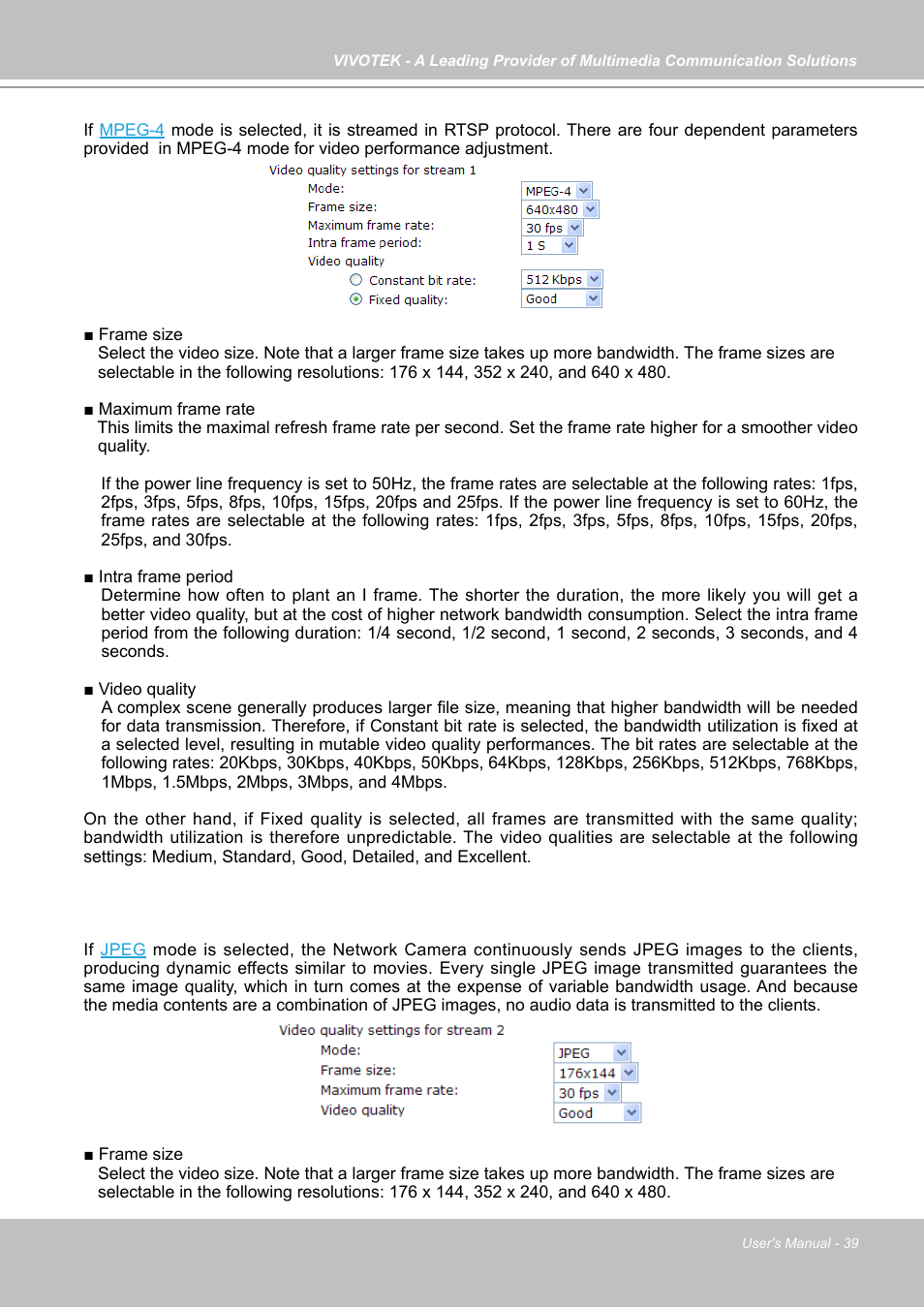 Vivotek IP7133 (WIRED) User Manual | Page 39 / 90