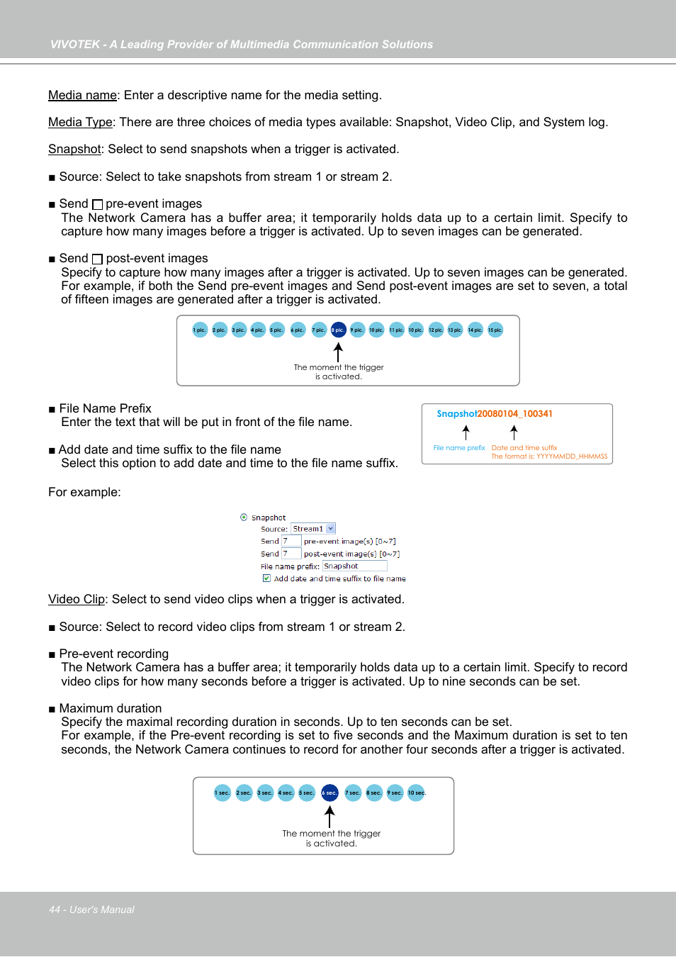 Vivotek IP7133 (WIRED) User Manual | Page 44 / 90