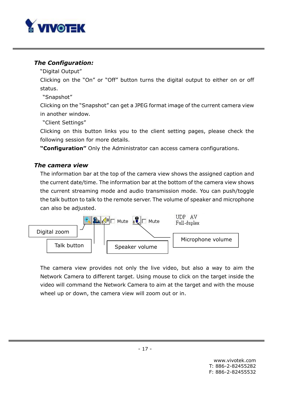 Vivotek FD6111V User Manual | Page 21 / 93