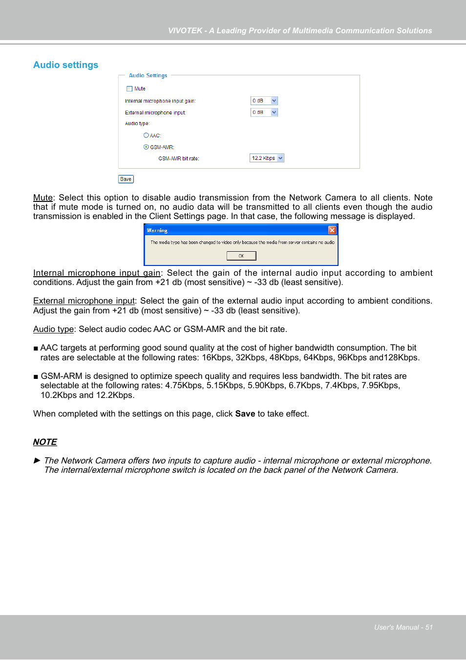 Vivotek PZ7121 User Manual | Page 51 / 118