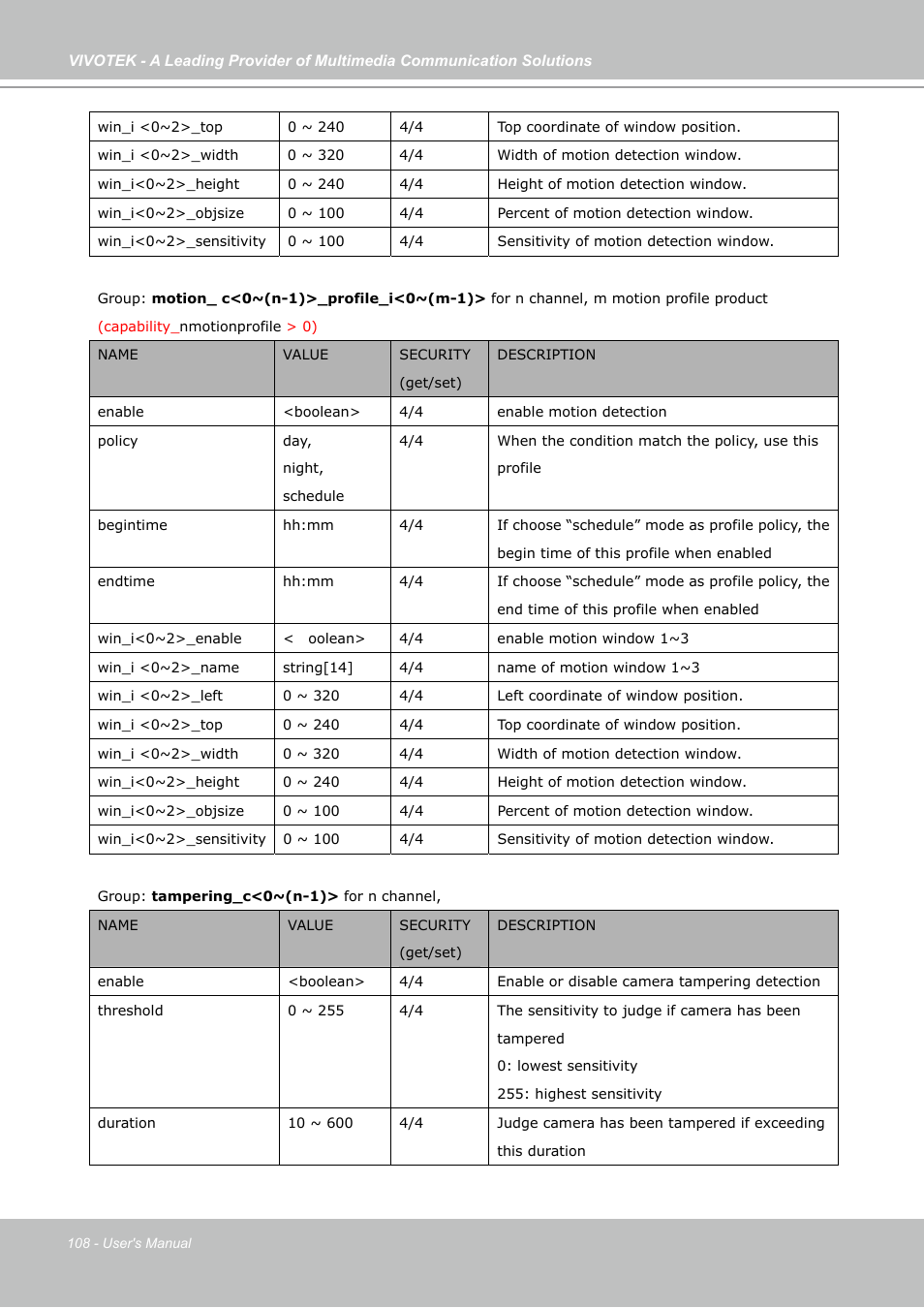 Vivotek FD7141(V) User Manual | Page 108 / 132
