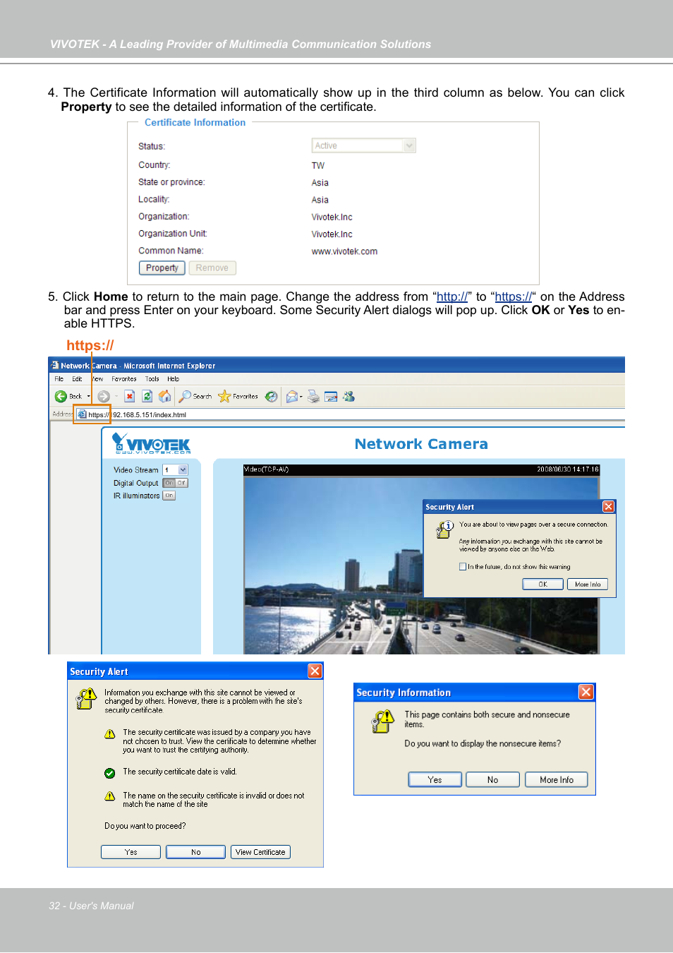 Vivotek FD7141(V) User Manual | Page 32 / 132