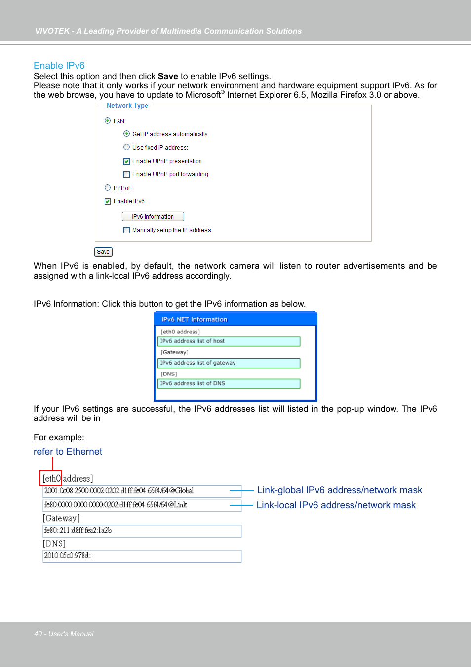 Vivotek FD7141(V) User Manual | Page 40 / 132
