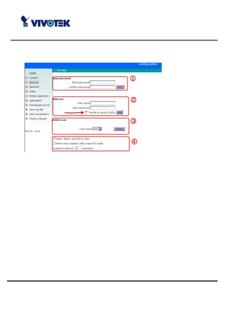 Open accounts for users | Vivotek IP32133 User Manual | Page 22 / 71