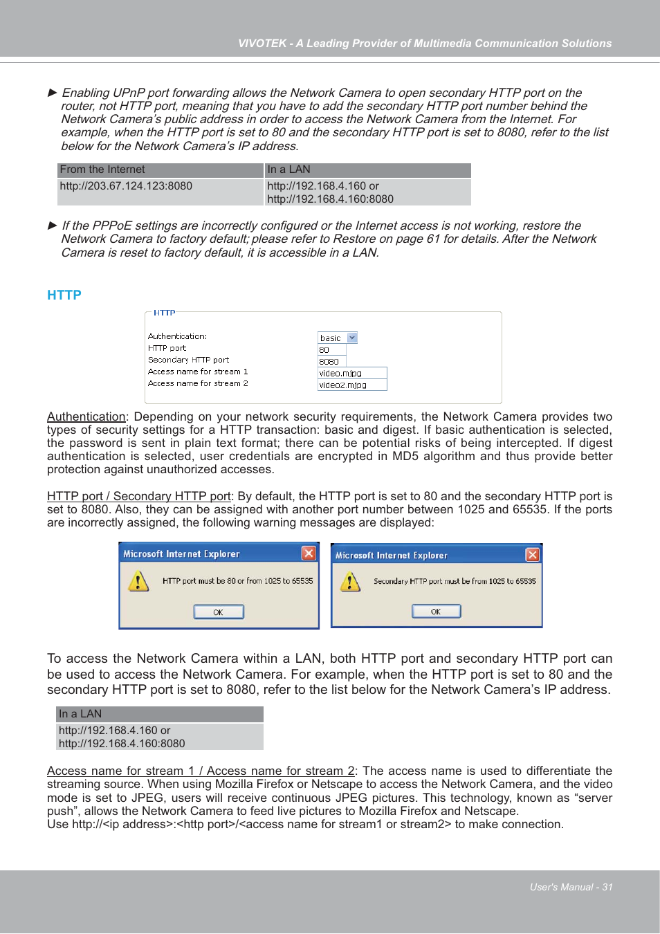 Vivotek IP7142 User Manual | Page 31 / 95