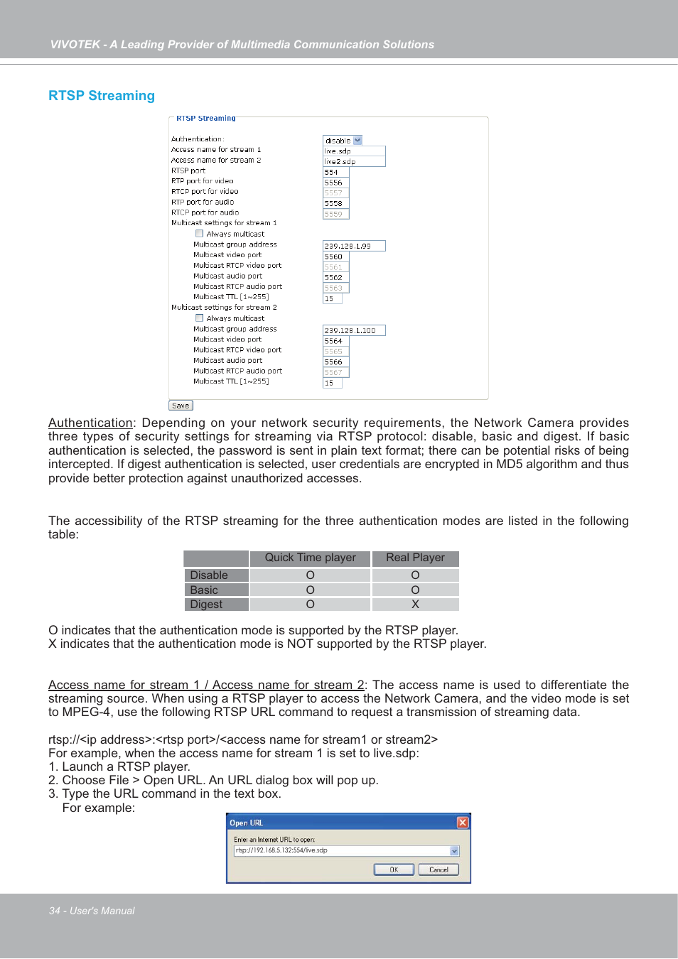 Vivotek IP7142 User Manual | Page 34 / 95