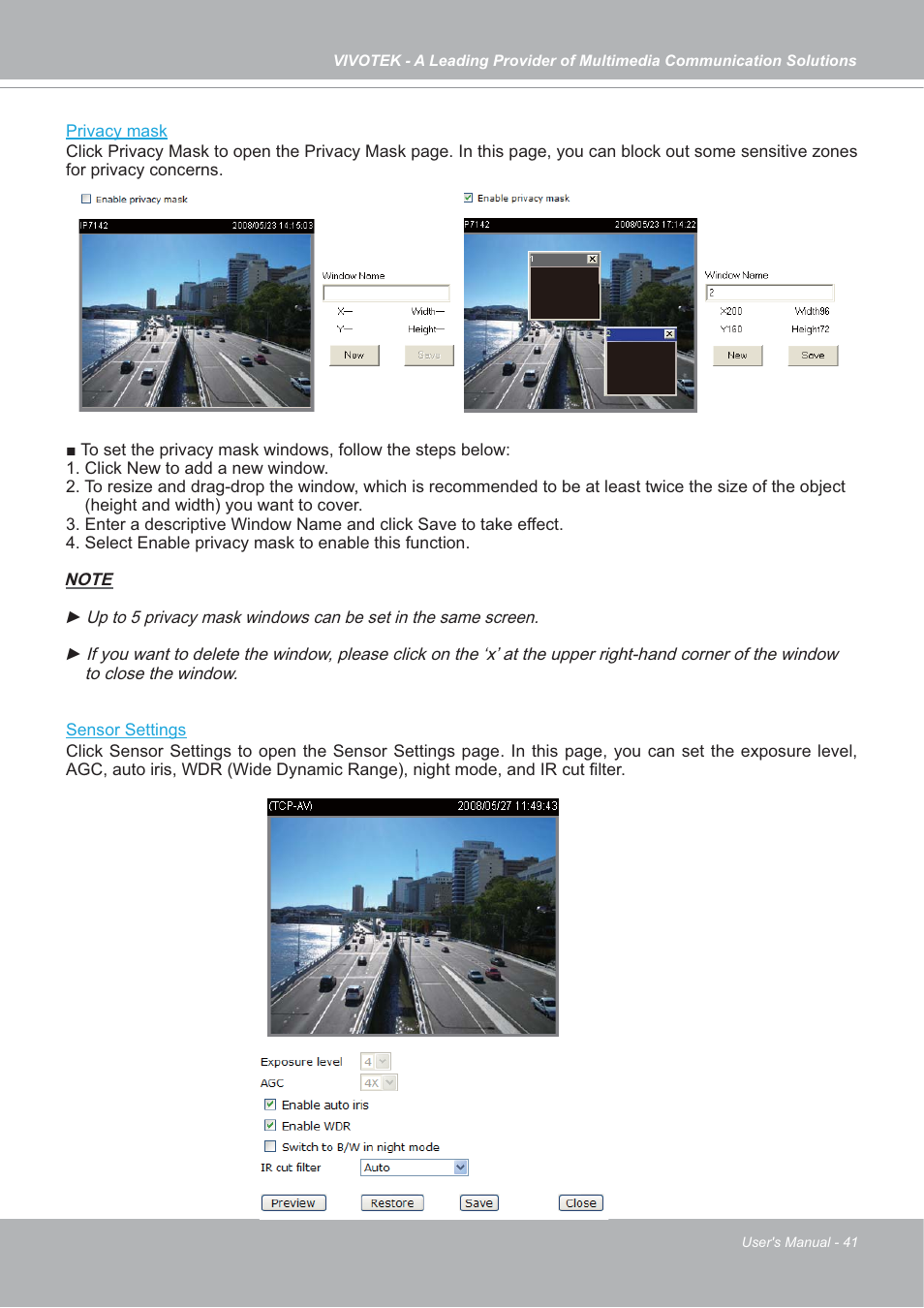 Vivotek IP7142 User Manual | Page 41 / 95