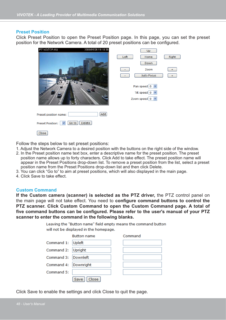 Vivotek IP7142 User Manual | Page 48 / 95