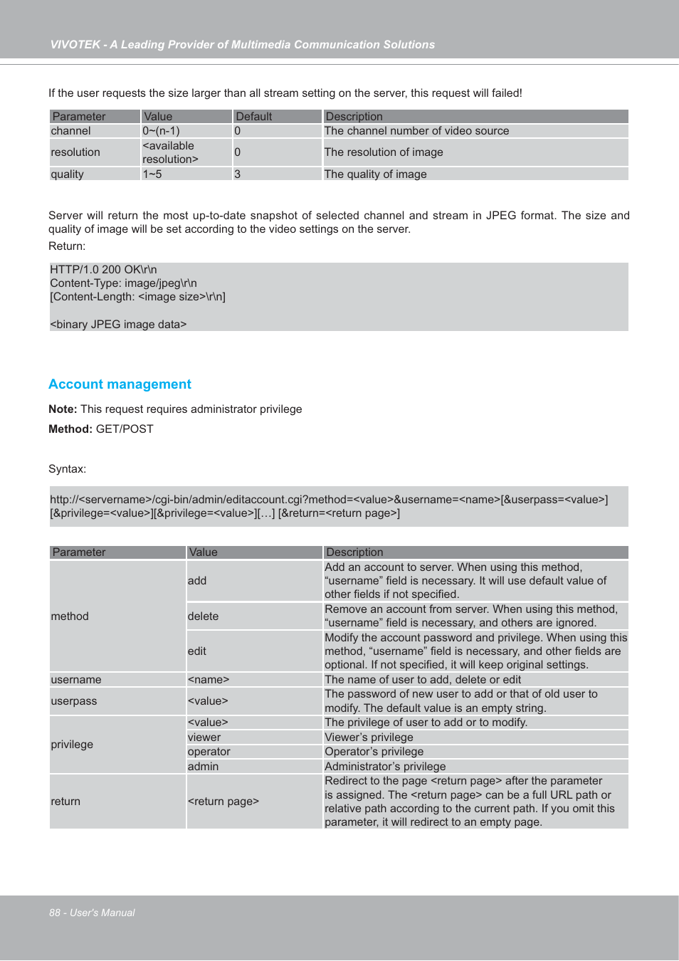 Vivotek IP7142 User Manual | Page 88 / 95