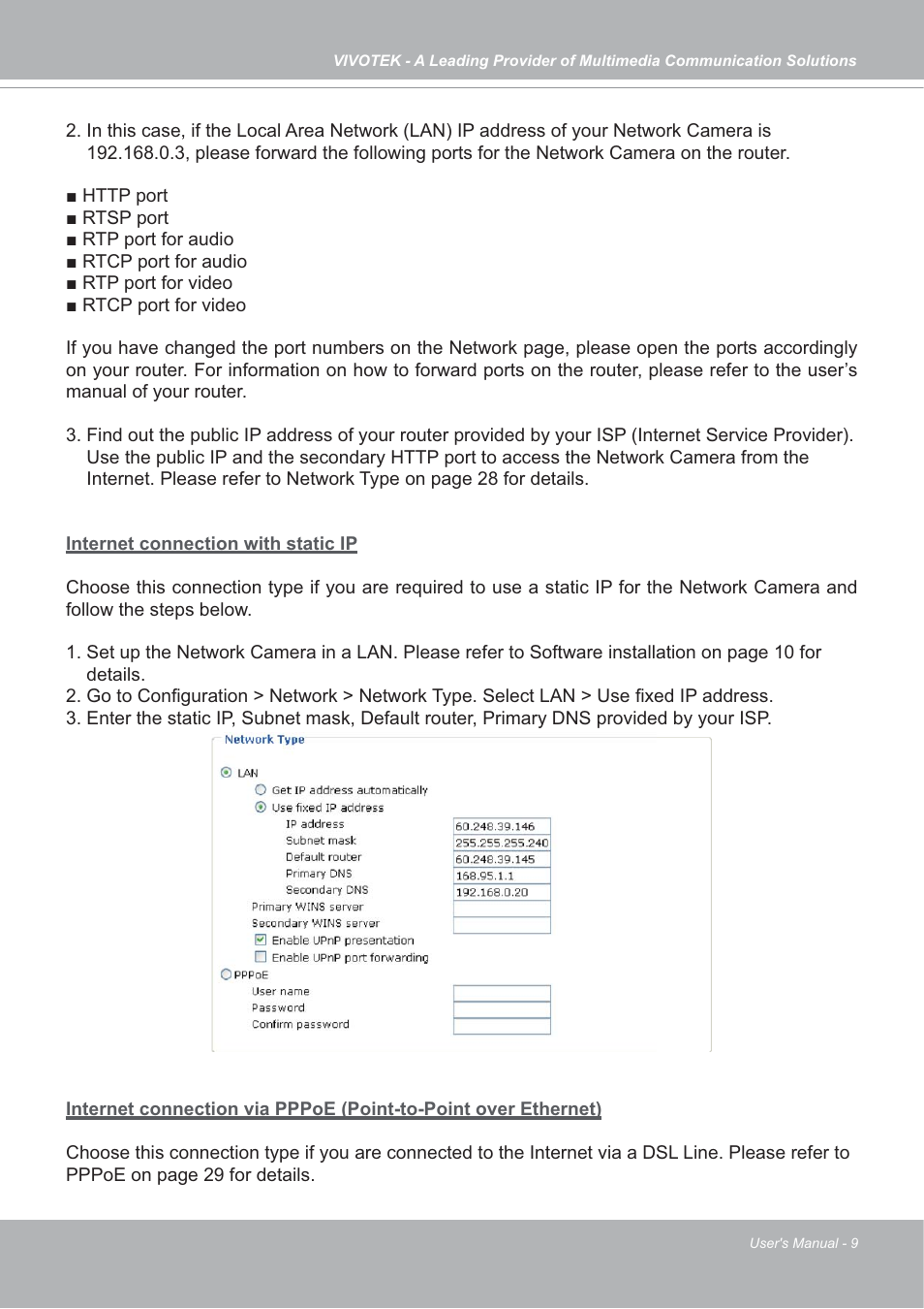 Vivotek IP7142 User Manual | Page 9 / 95