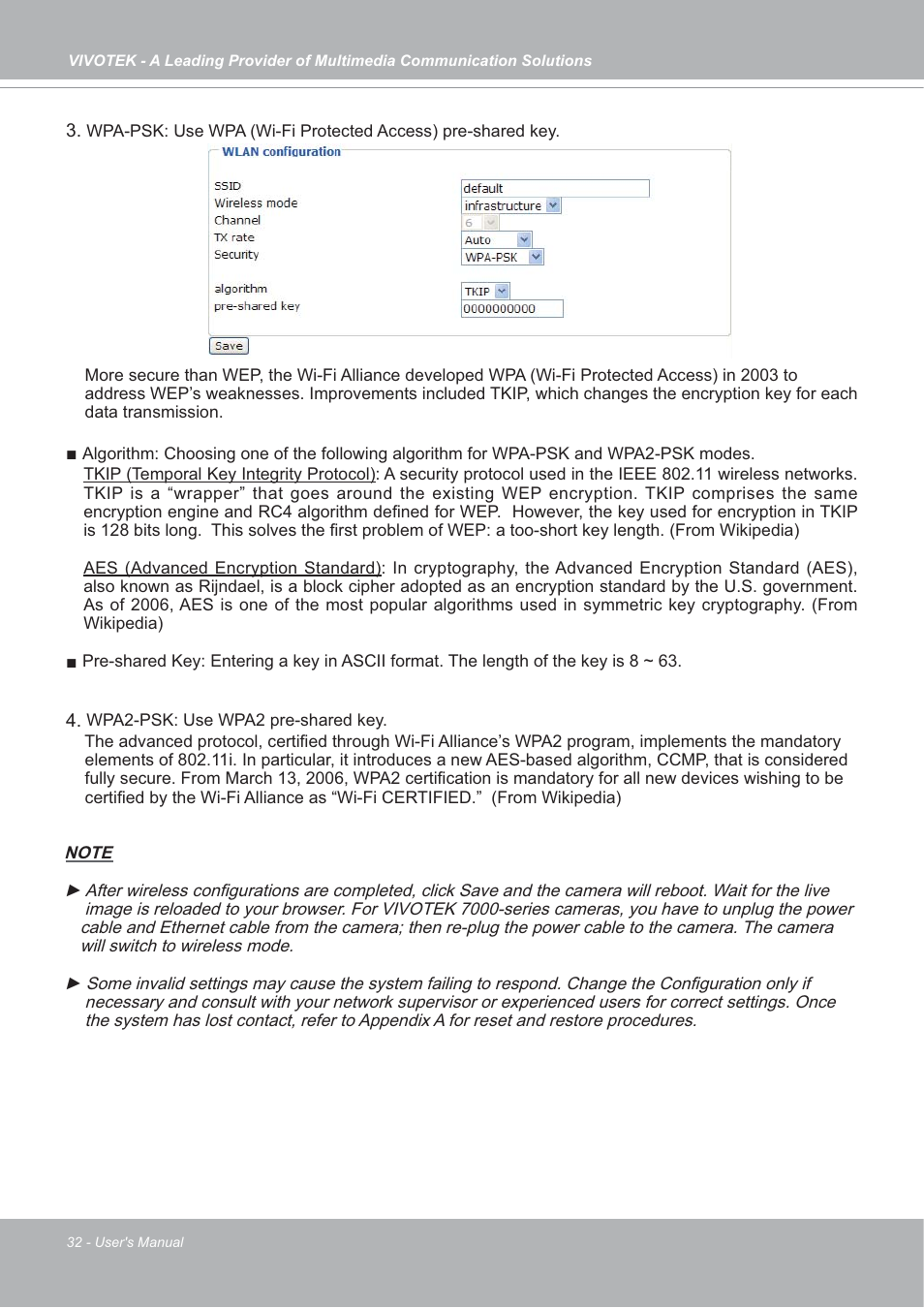 Vivotek IP7133/IP7134 User Manual | Page 32 / 87