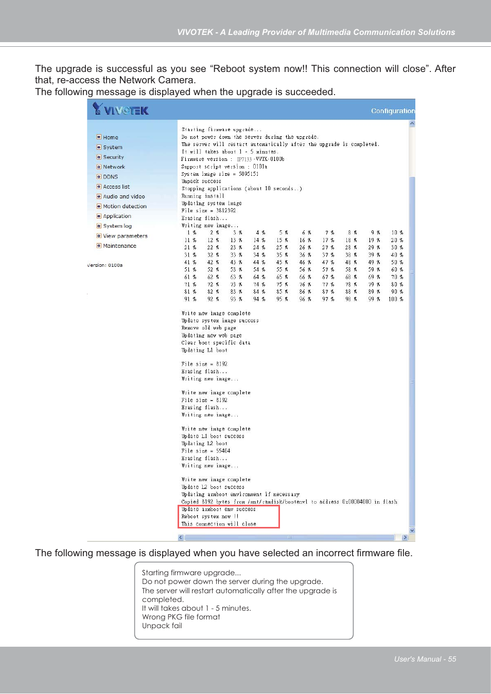 Vivotek IP7133/IP7134 User Manual | Page 55 / 87