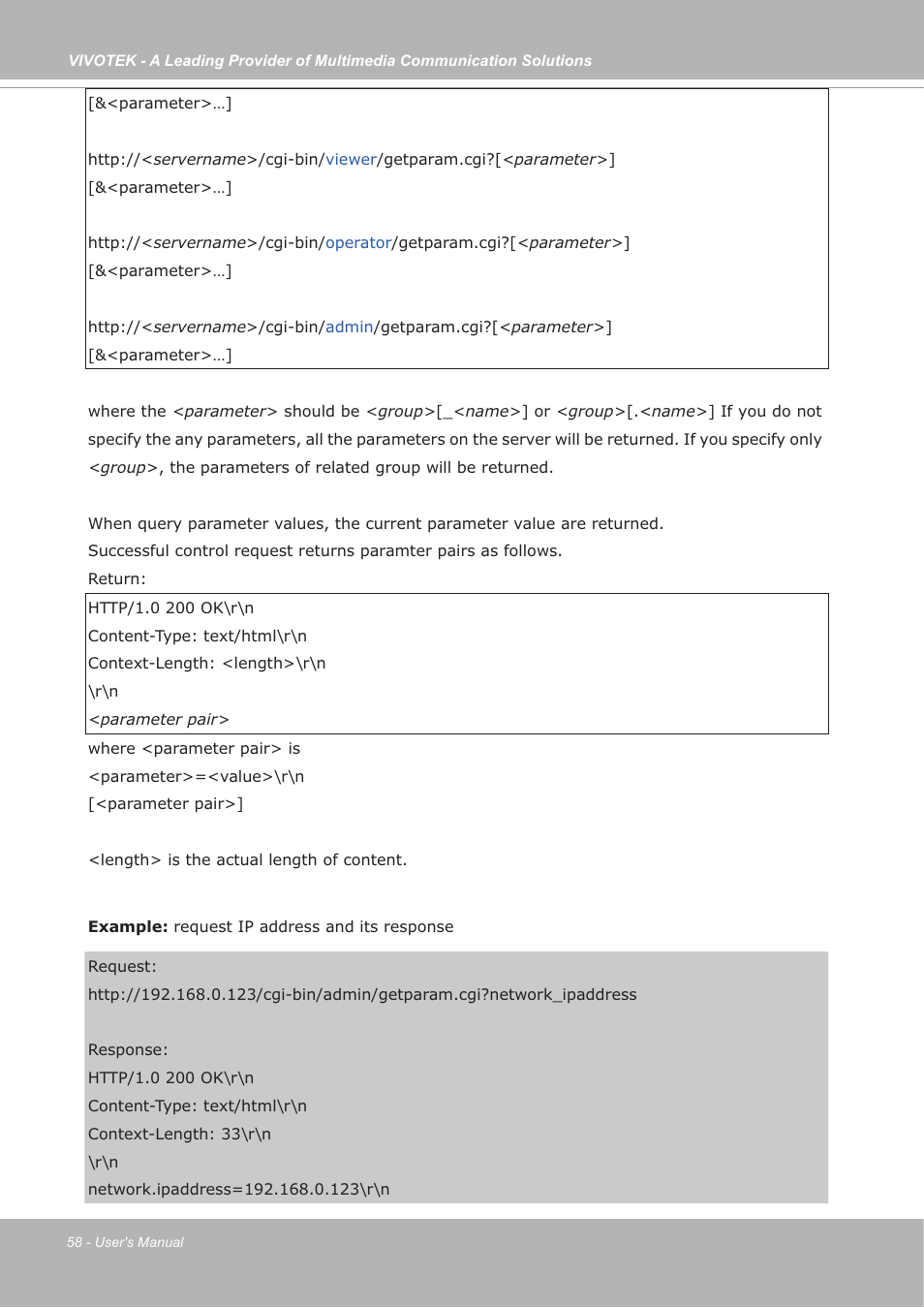 Vivotek IP7133/IP7134 User Manual | Page 58 / 87