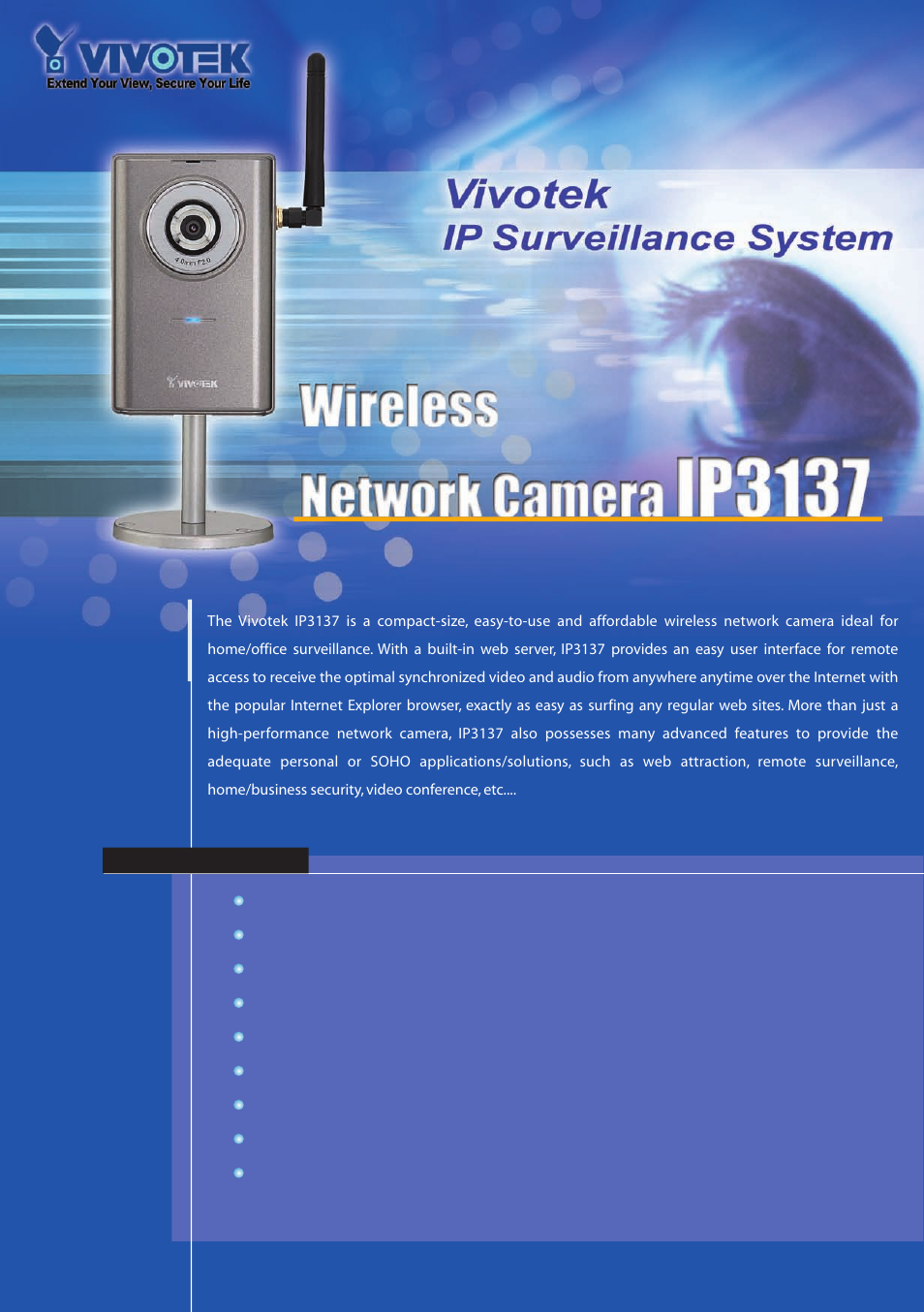 Vivotek IP3137 User Manual | 2 pages