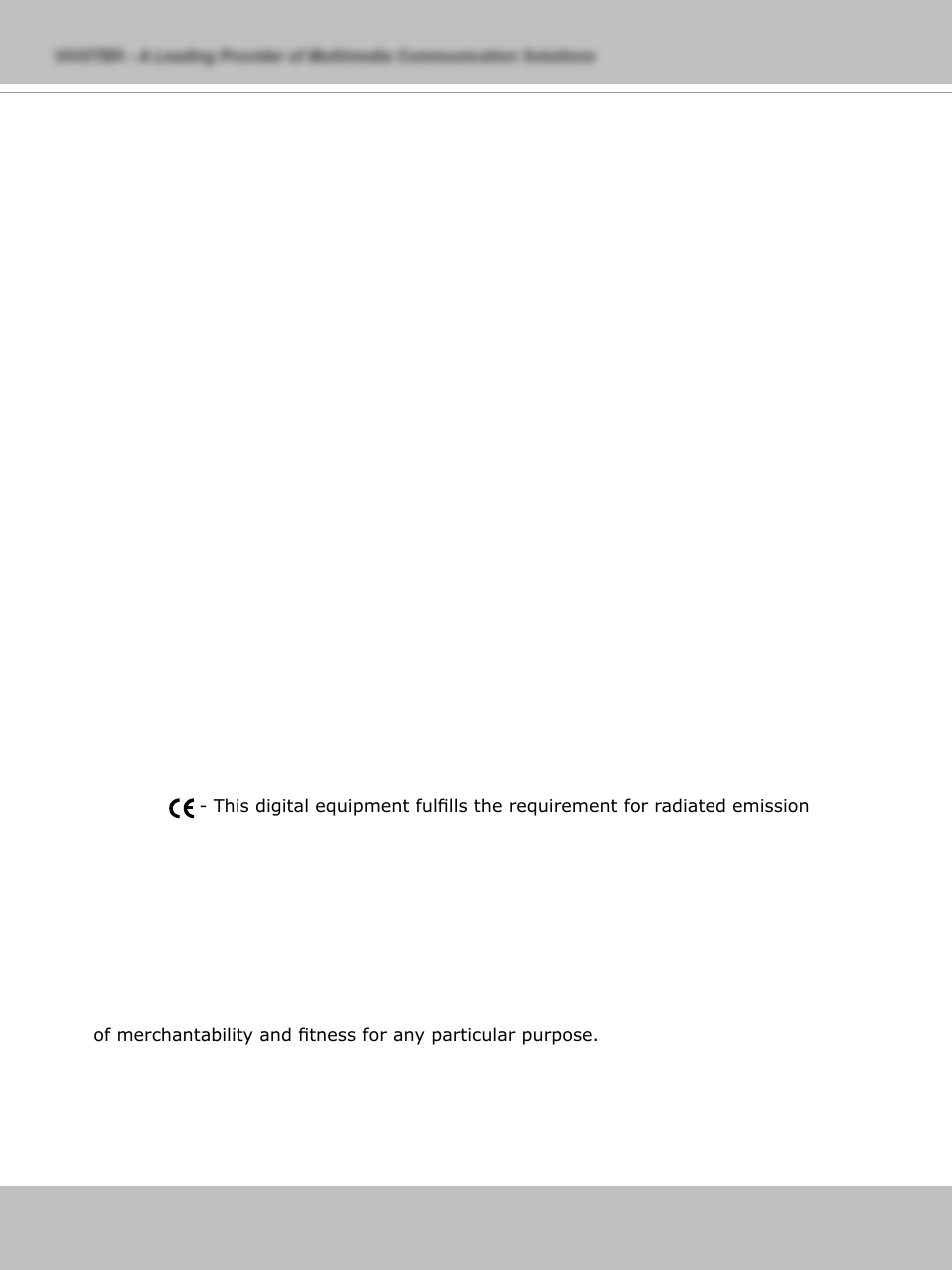 Electromagnetic compatibility (emc) | Vivotek PT71373GPP/ISMA User Manual | Page 84 / 84