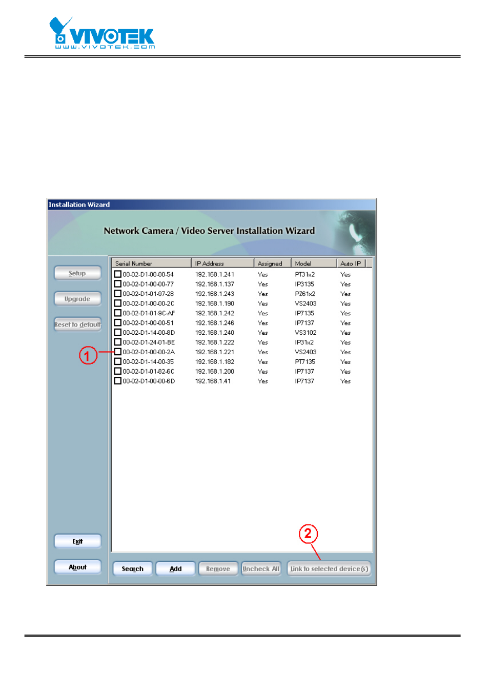 Software installation | Vivotek VS2403 User Manual | Page 16 / 84