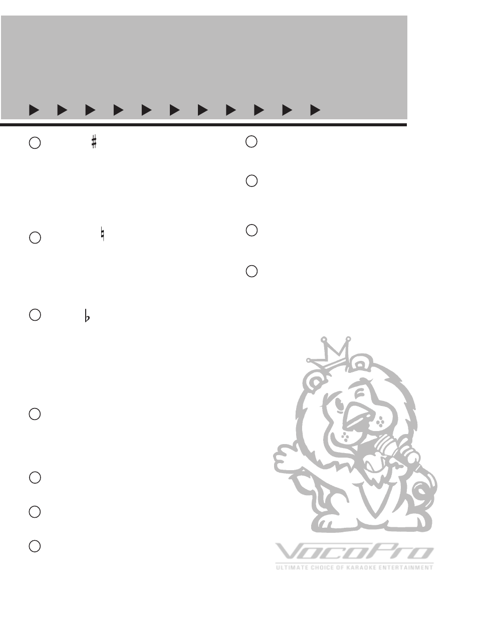 Parts and functions, Front panel cont.) | VocoPro CDG X-3 Mark II User Manual | Page 18 / 24