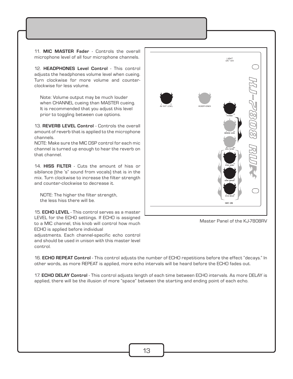 VocoPro KJ-7808RV User Manual | Page 15 / 28