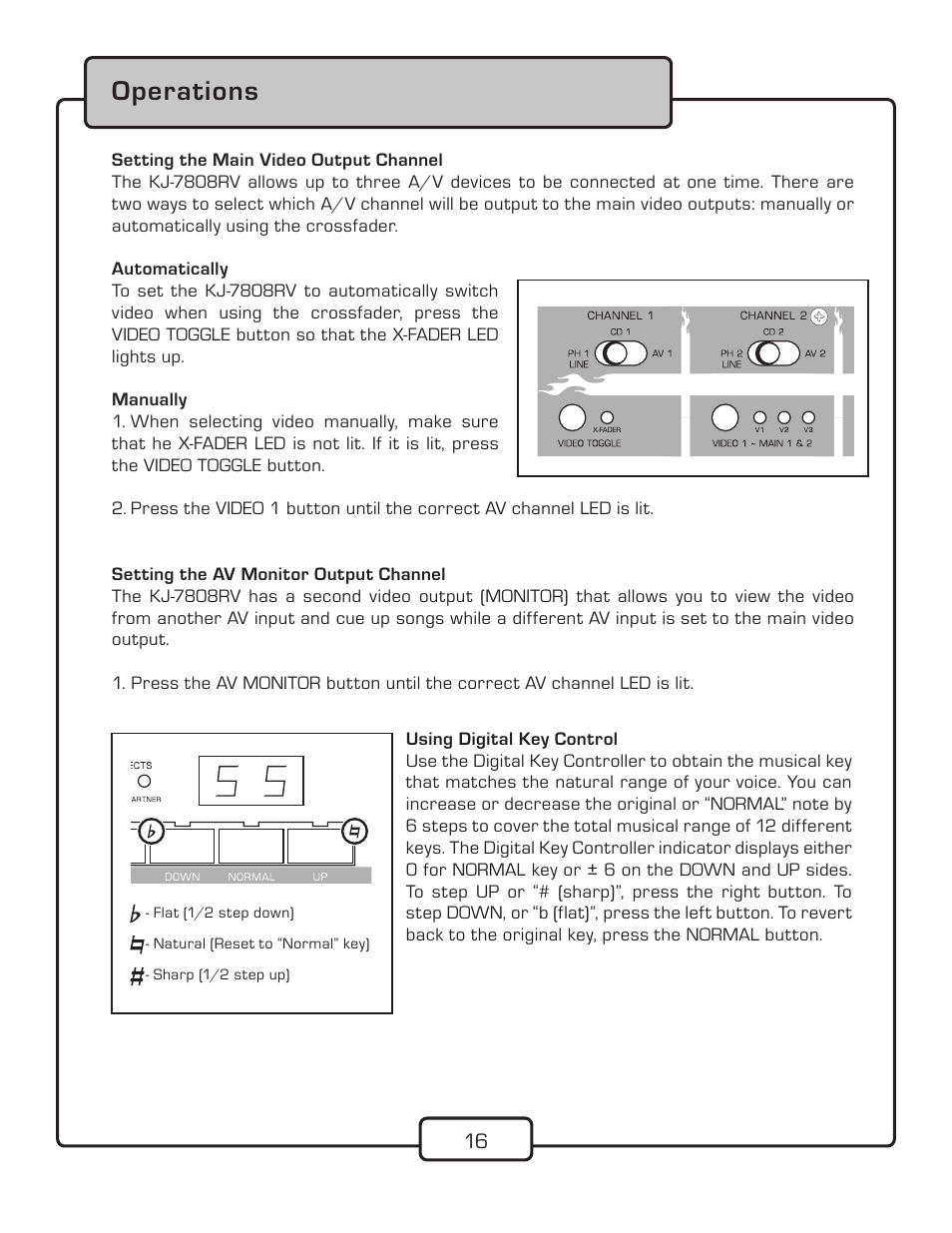 Operations | VocoPro KJ-7808RV User Manual | Page 18 / 28