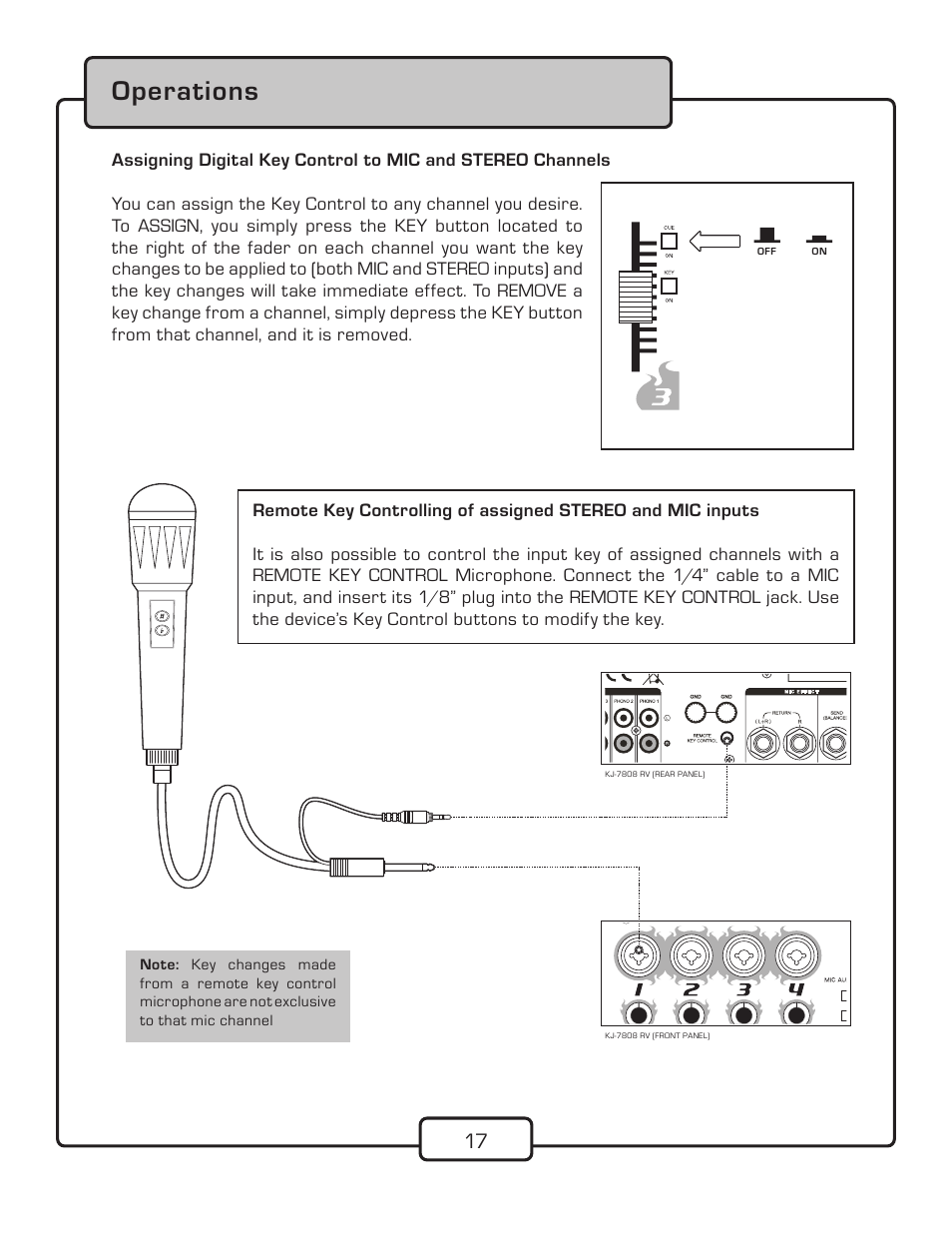 Operations | VocoPro KJ-7808RV User Manual | Page 19 / 28