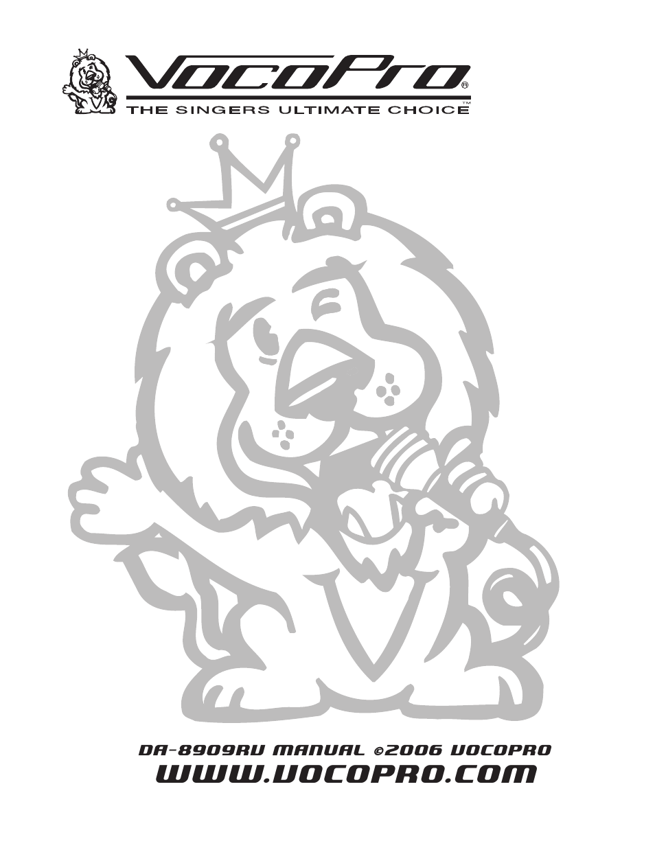 VocoPro DA-8909RV User Manual | Page 18 / 18