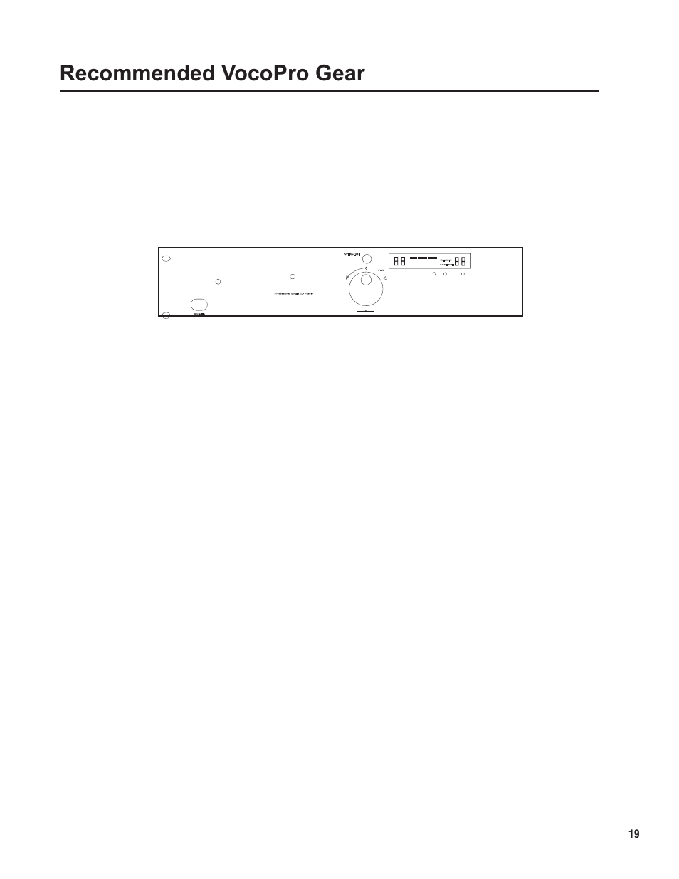 Pg 19 gear.pdf, Recommended vocopro gear | VocoPro KC-300Pro User Manual | Page 19 / 22