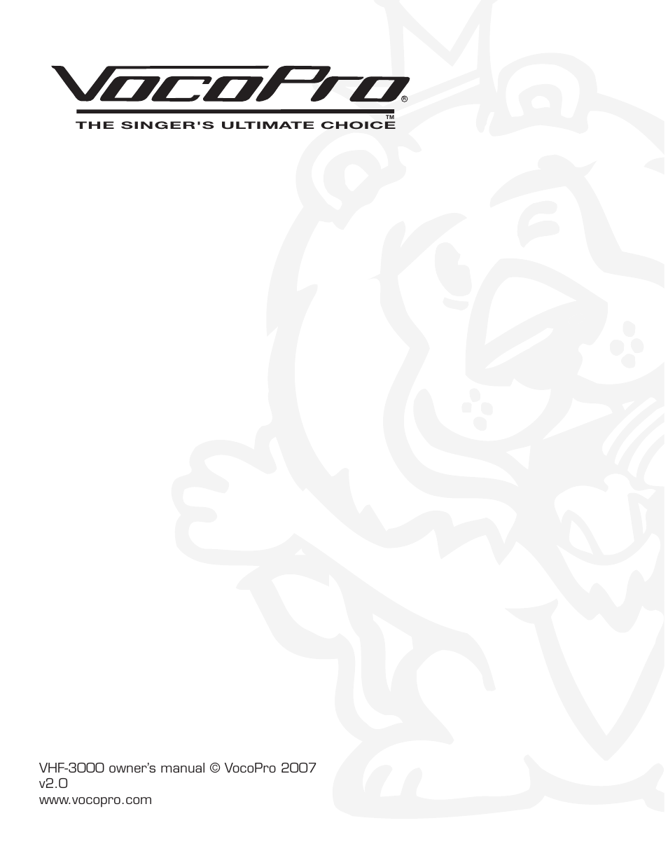 VocoPro VHF-3000 User Manual | Page 15 / 15