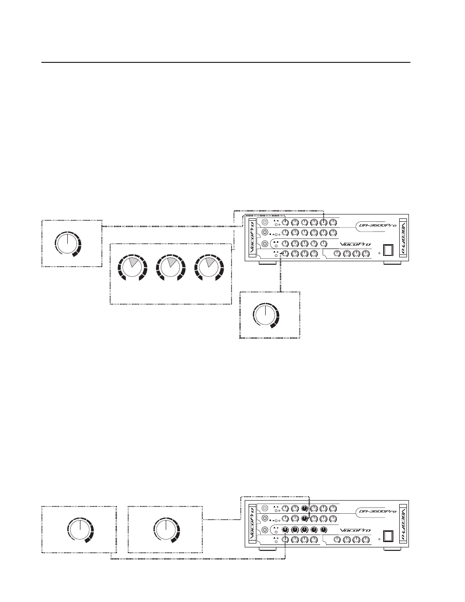Pg 17 advance opt.pdf, Advanced operations, Normal gain normal gain pro echo echo dvd cdg | VocoPro DA-3600Pro2 User Manual | Page 19 / 24