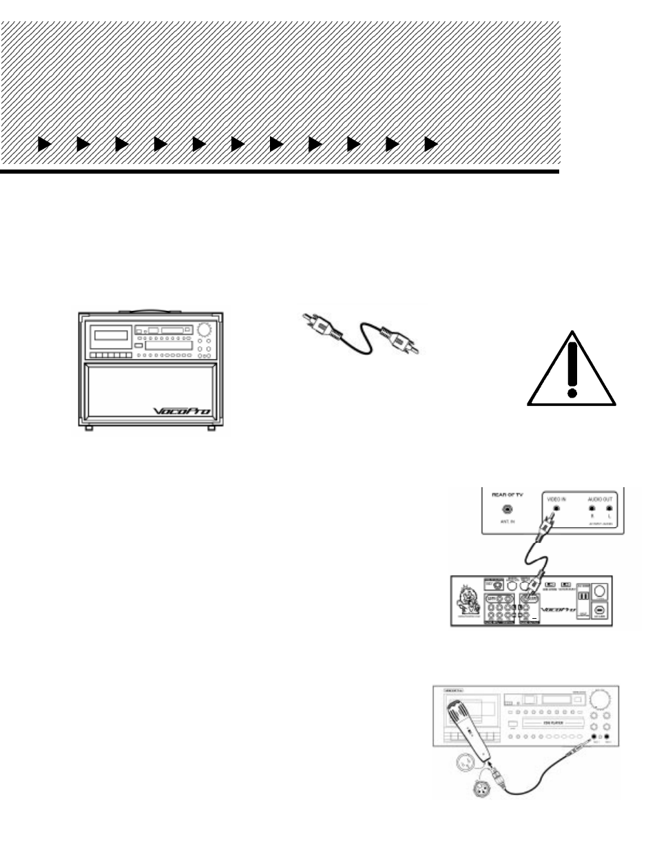 Quick start, Before you start | VocoPro The Bravo Digital CDG and Cassette Karaoke Player User Manual | Page 6 / 24