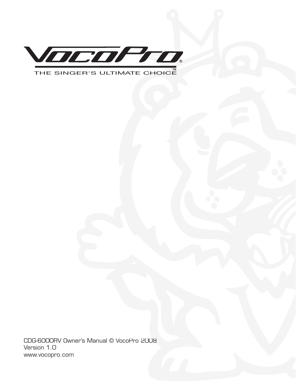 VocoPro CDG-6000RV User Manual | Page 24 / 24