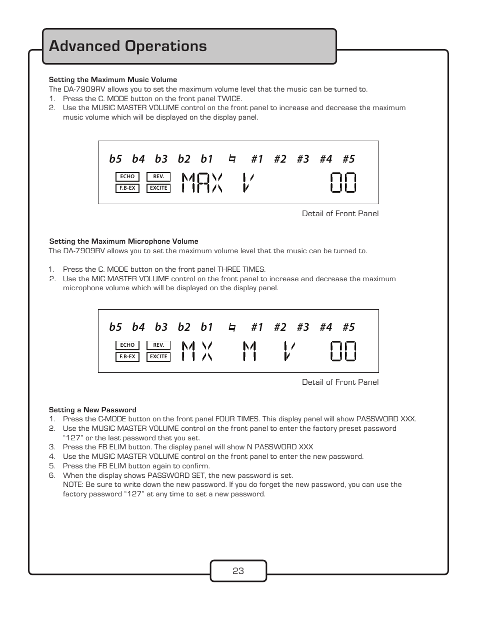 Advanced operations | VocoPro DA-7909RV User Manual | Page 25 / 28