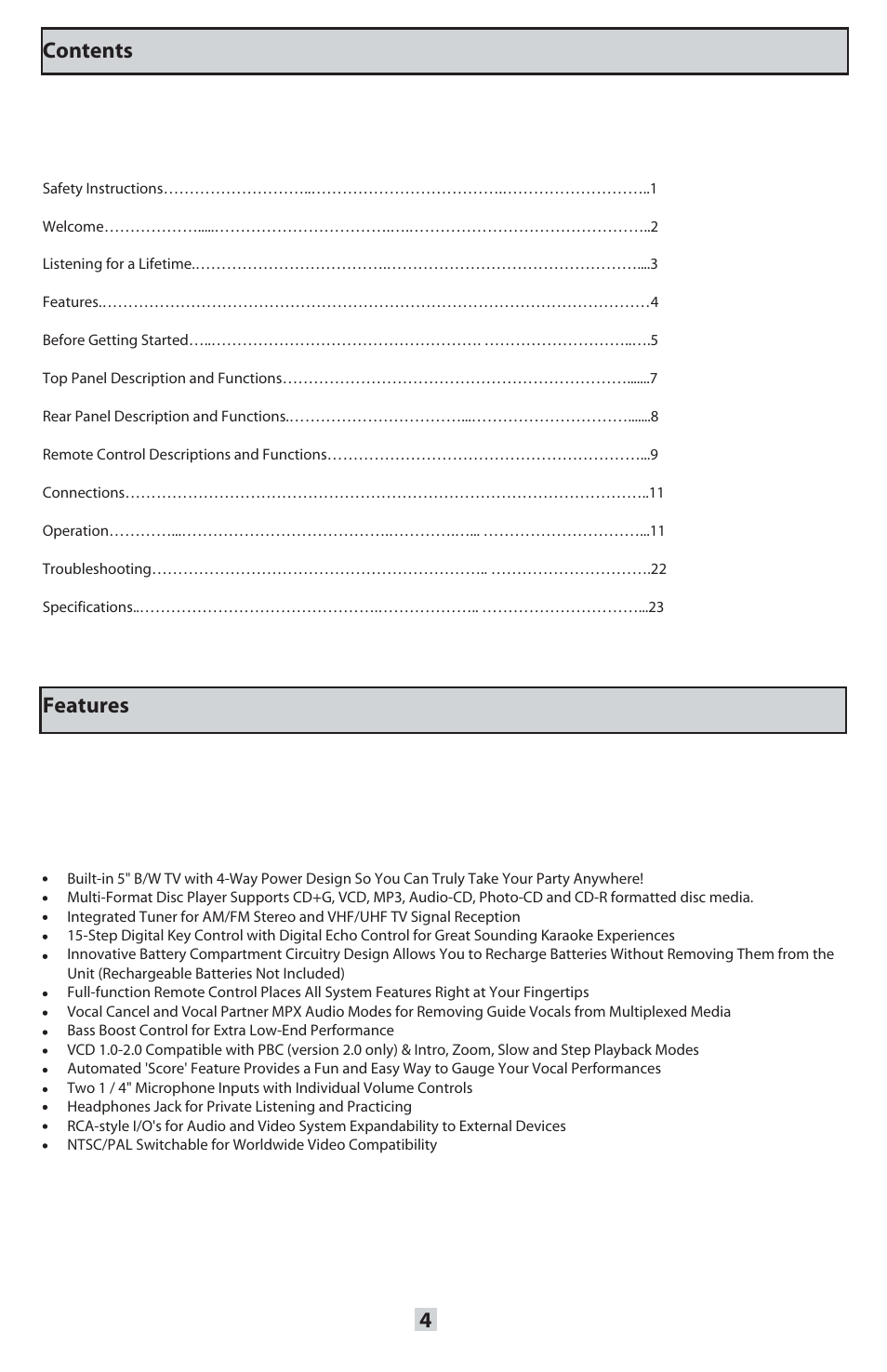 VocoPro ORANGE-300 User Manual | Page 5 / 24