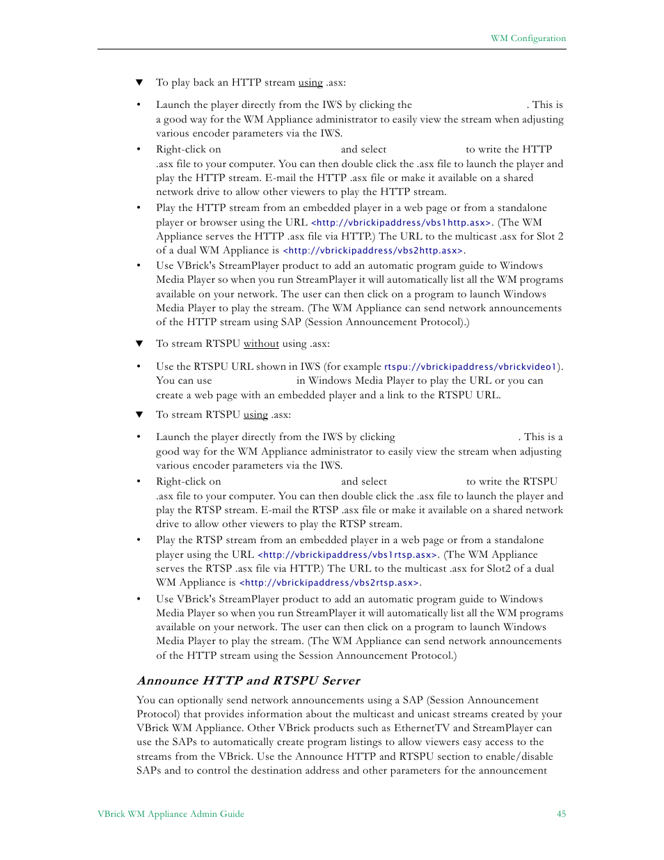 VBrick Systems VBRICK APPLIANCE VB6000 User Manual | Page 55 / 156