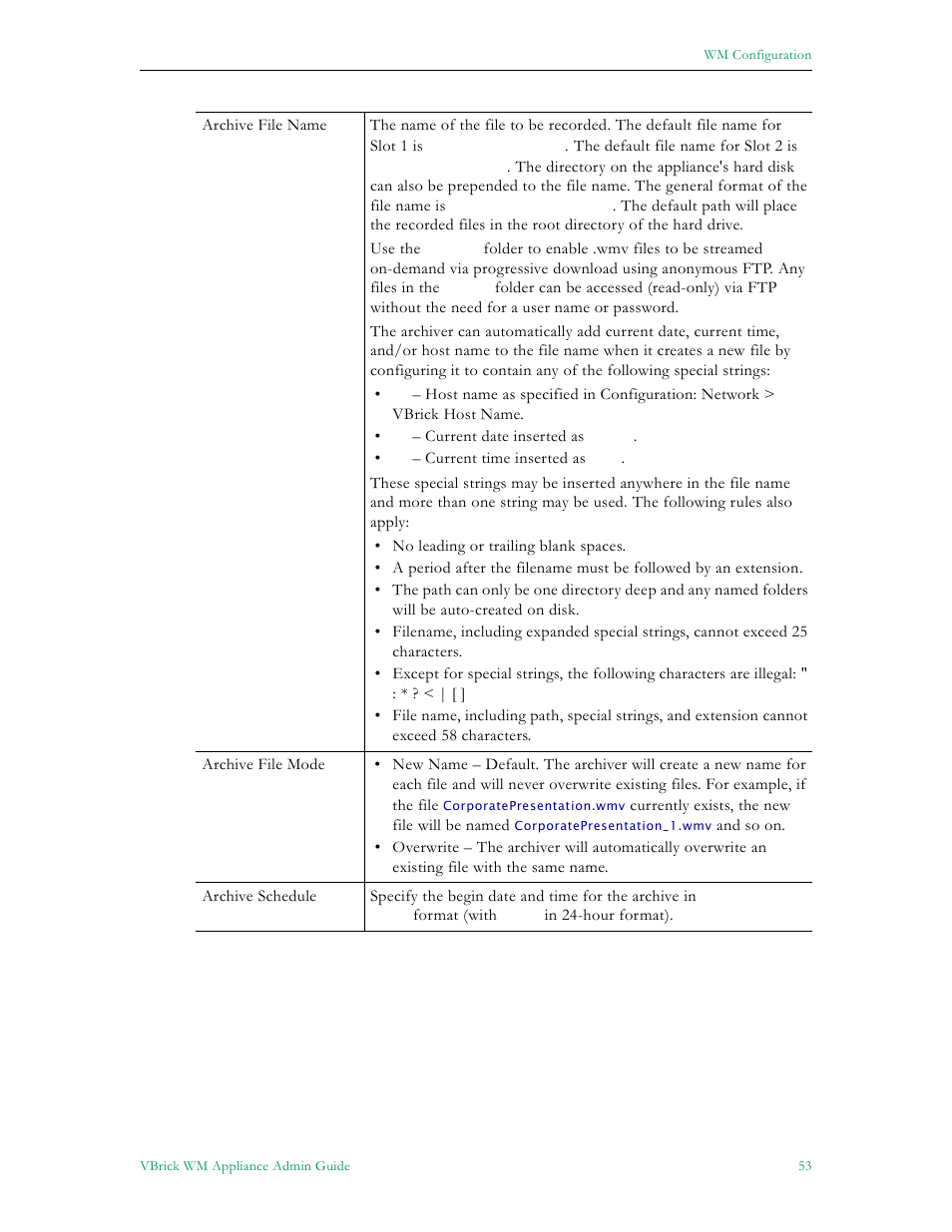 VBrick Systems VBRICK APPLIANCE VB6000 User Manual | Page 63 / 156