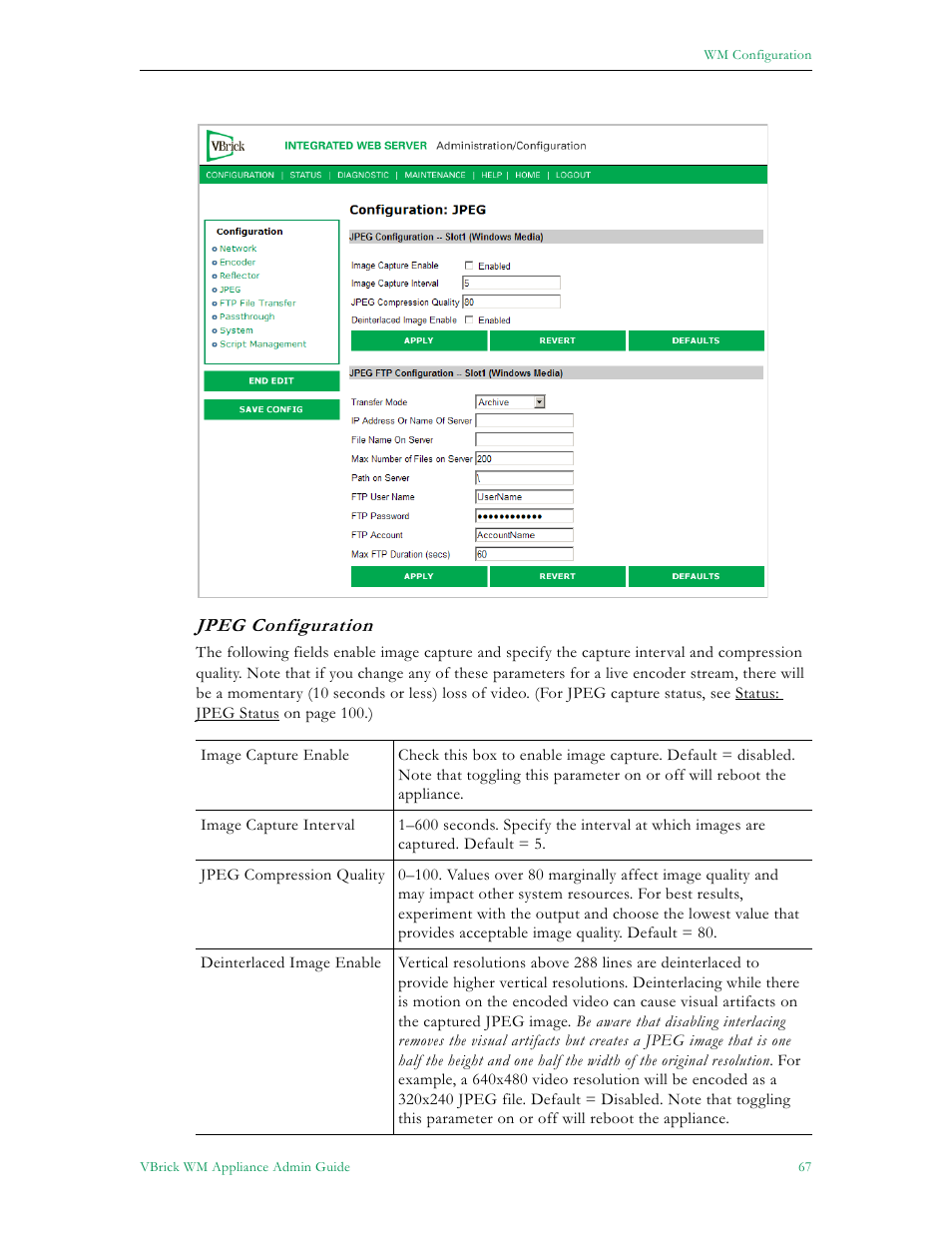 VBrick Systems VBRICK APPLIANCE VB6000 User Manual | Page 77 / 156
