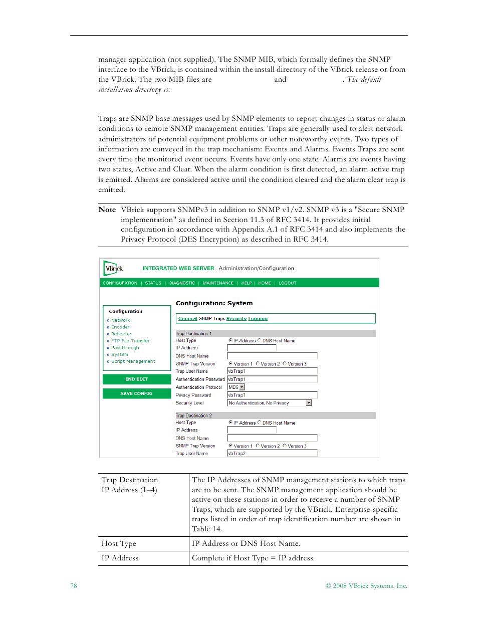VBrick Systems VBRICK APPLIANCE VB6000 User Manual | Page 88 / 156