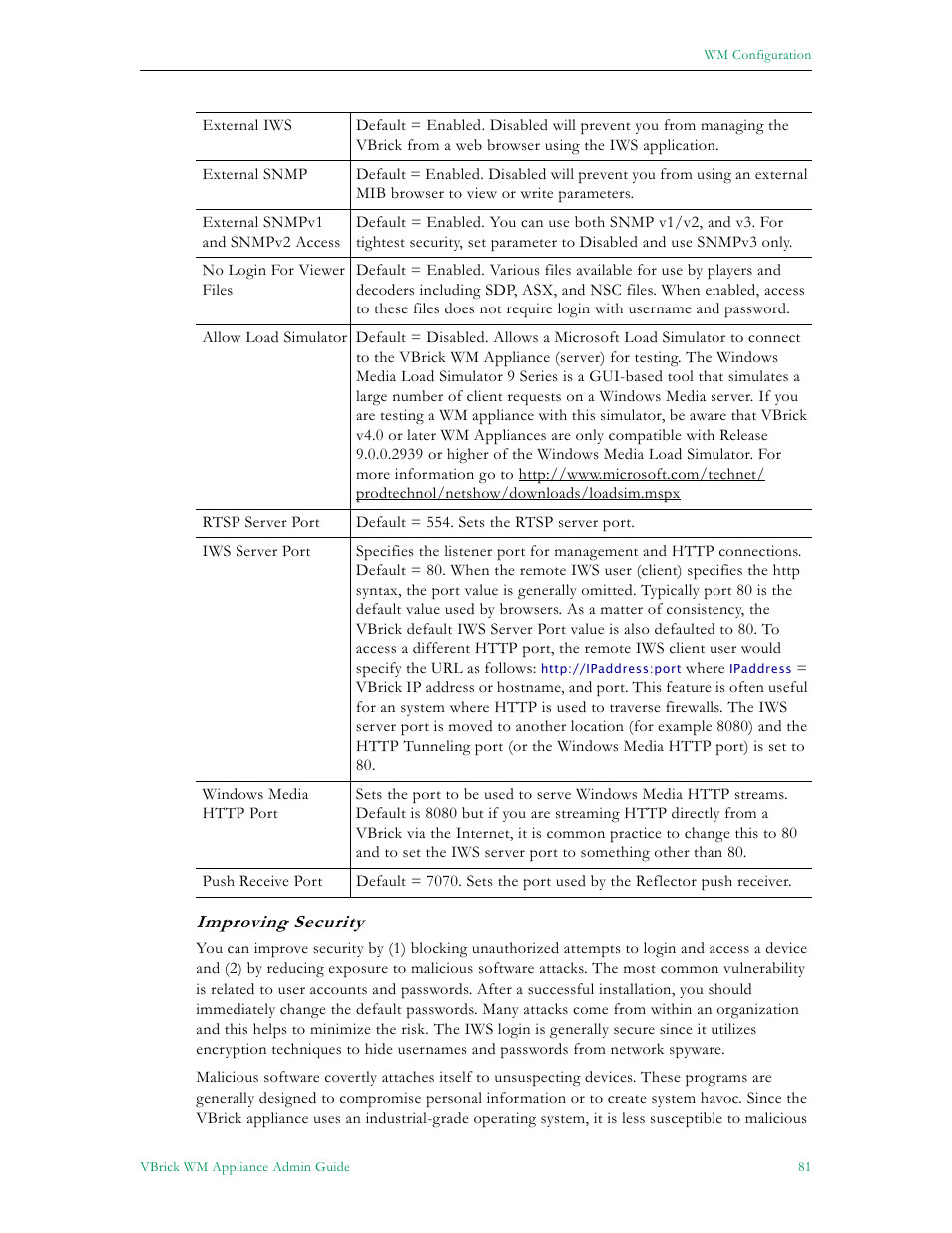 VBrick Systems VBRICK APPLIANCE VB6000 User Manual | Page 91 / 156