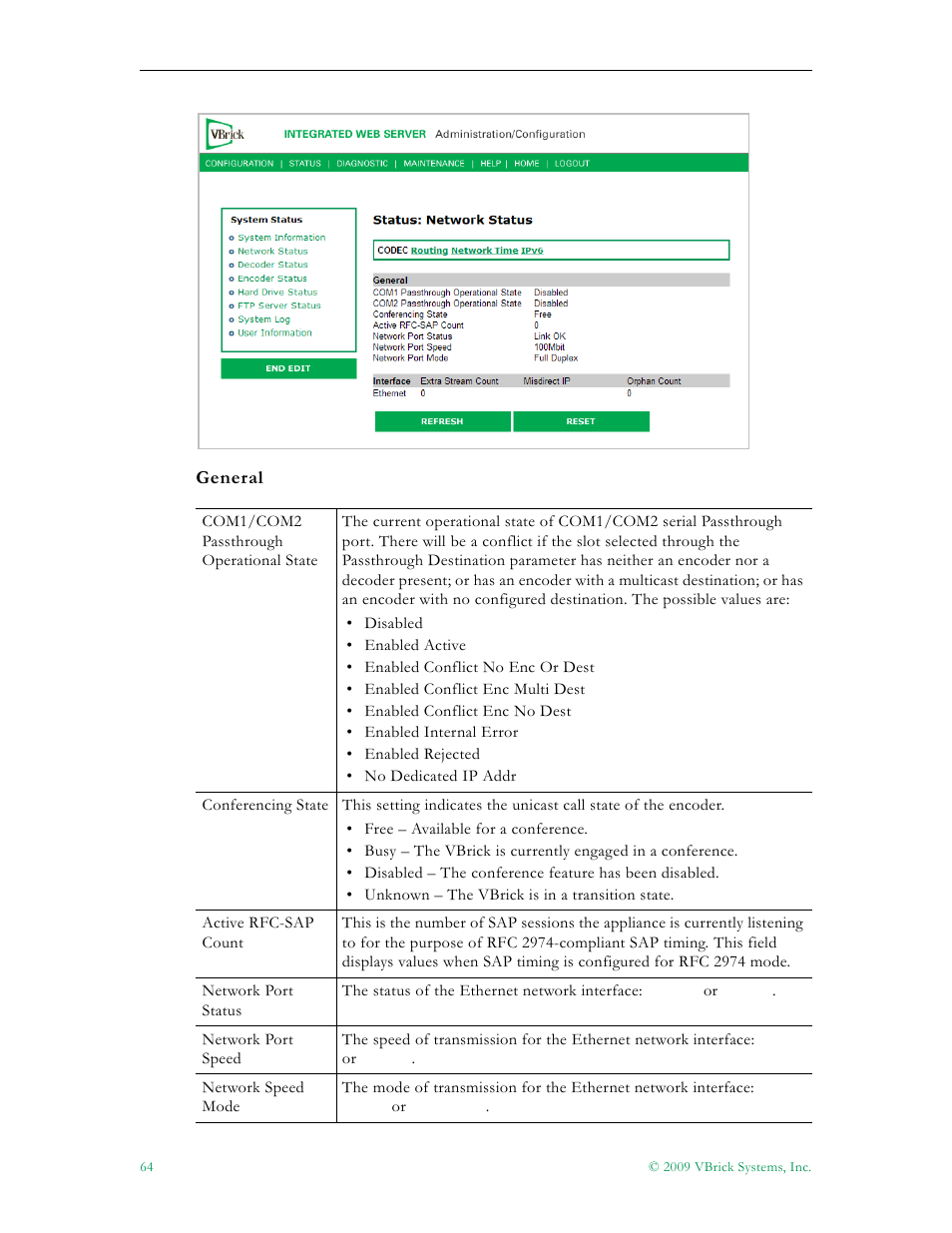 VBrick Systems VB5000 User Manual | Page 72 / 124
