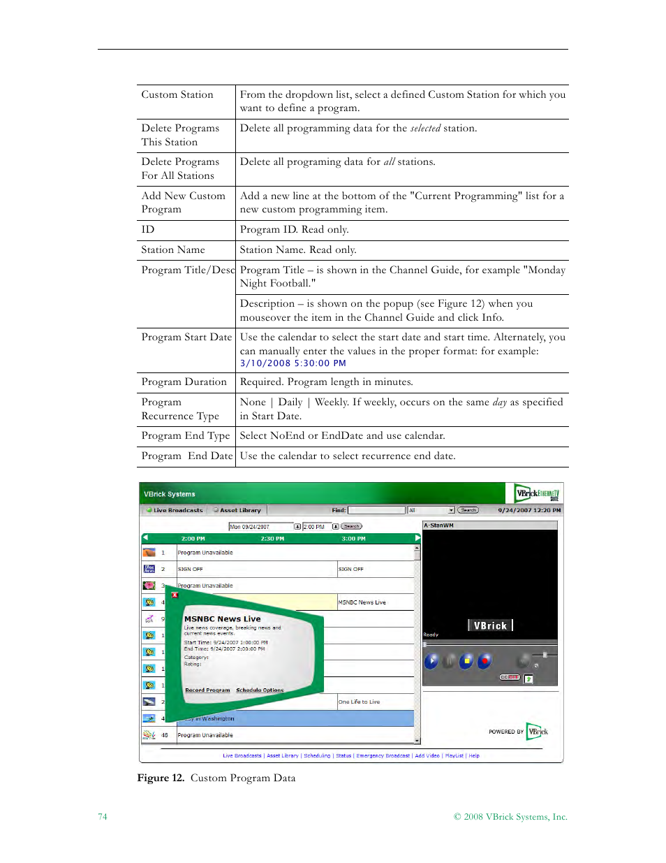 VBrick Systems Portal Server ETV v4.2.1 User Manual | Page 86 / 180