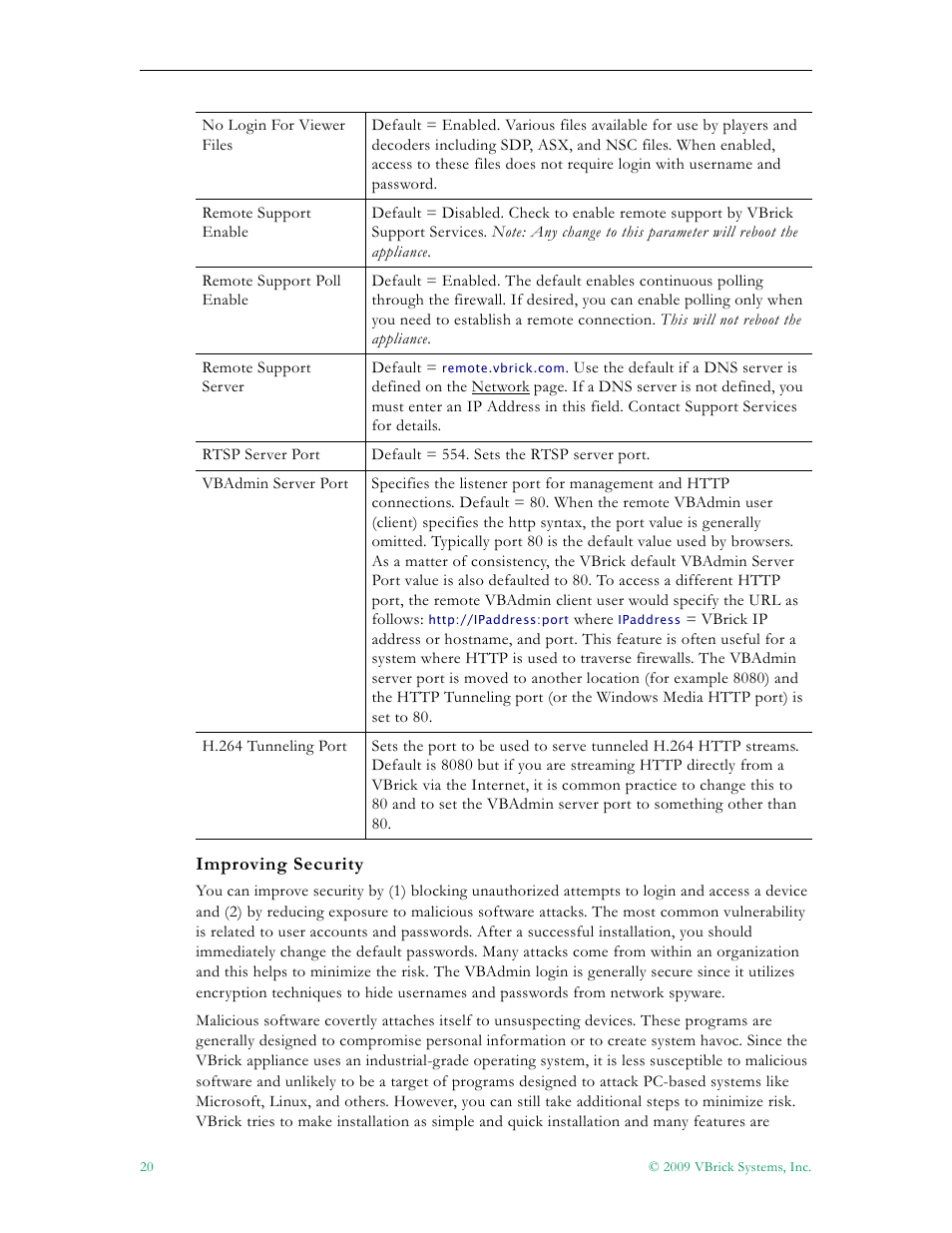 VBrick Systems 7000 User Manual | Page 26 / 76