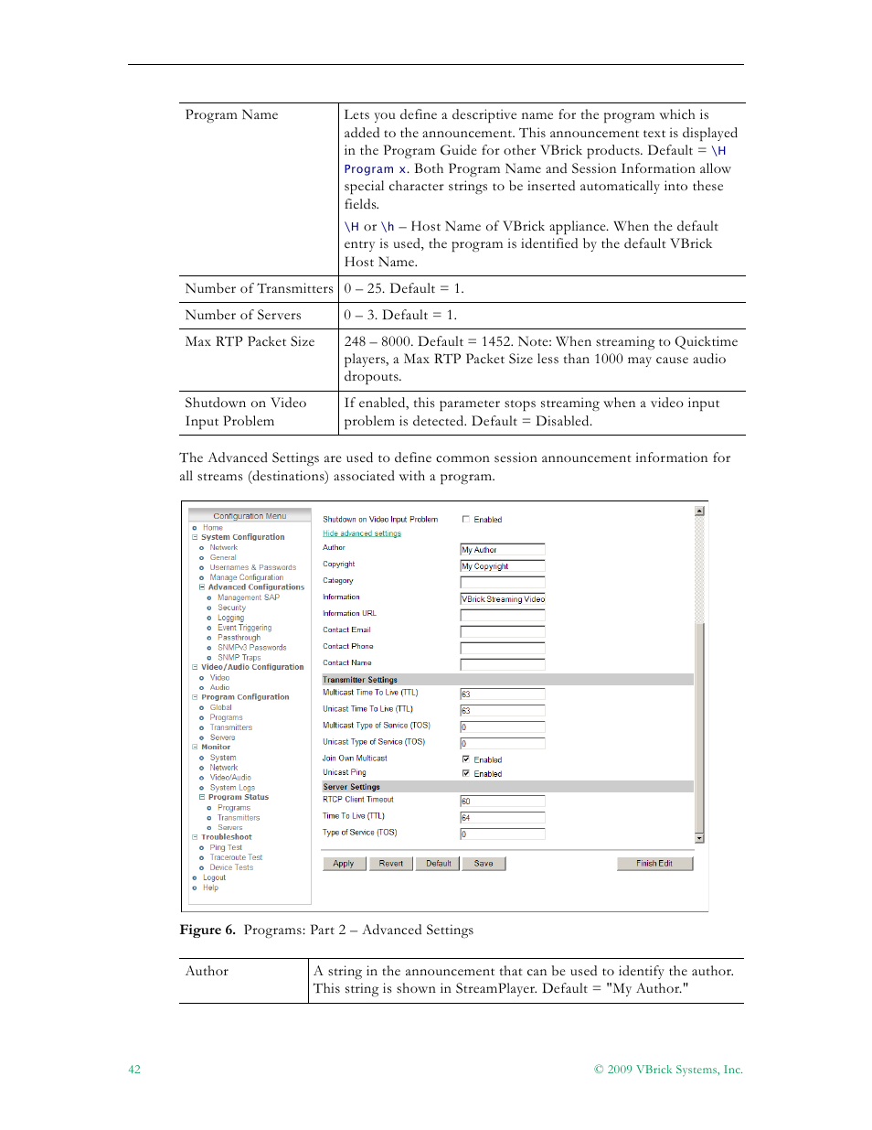 VBrick Systems 7000 User Manual | Page 48 / 76
