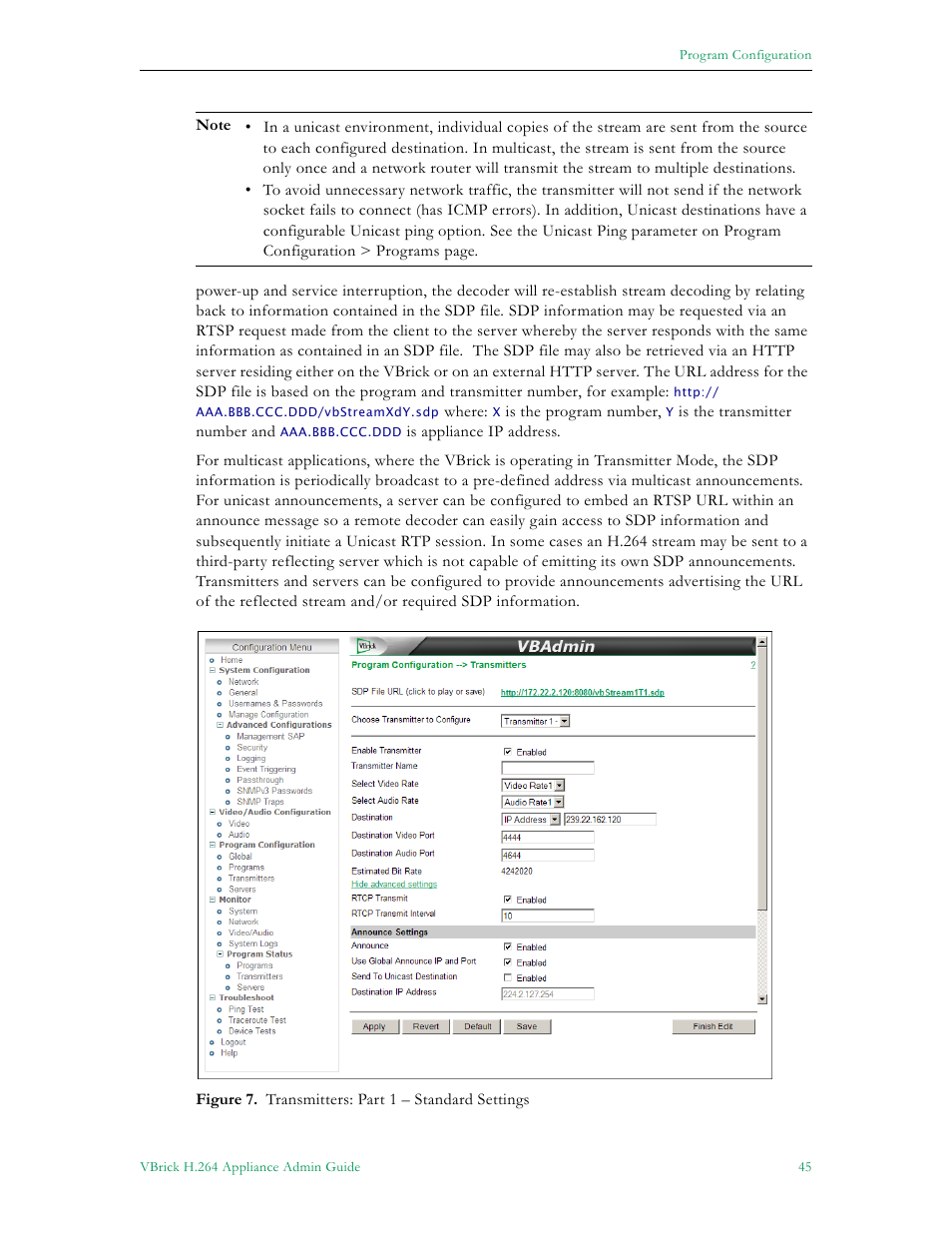 VBrick Systems 7000 User Manual | Page 51 / 76