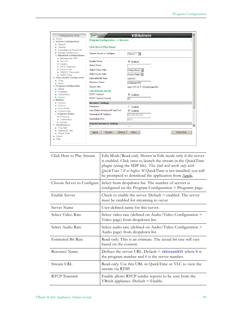 VBrick Systems 7000 User Manual | Page 55 / 76