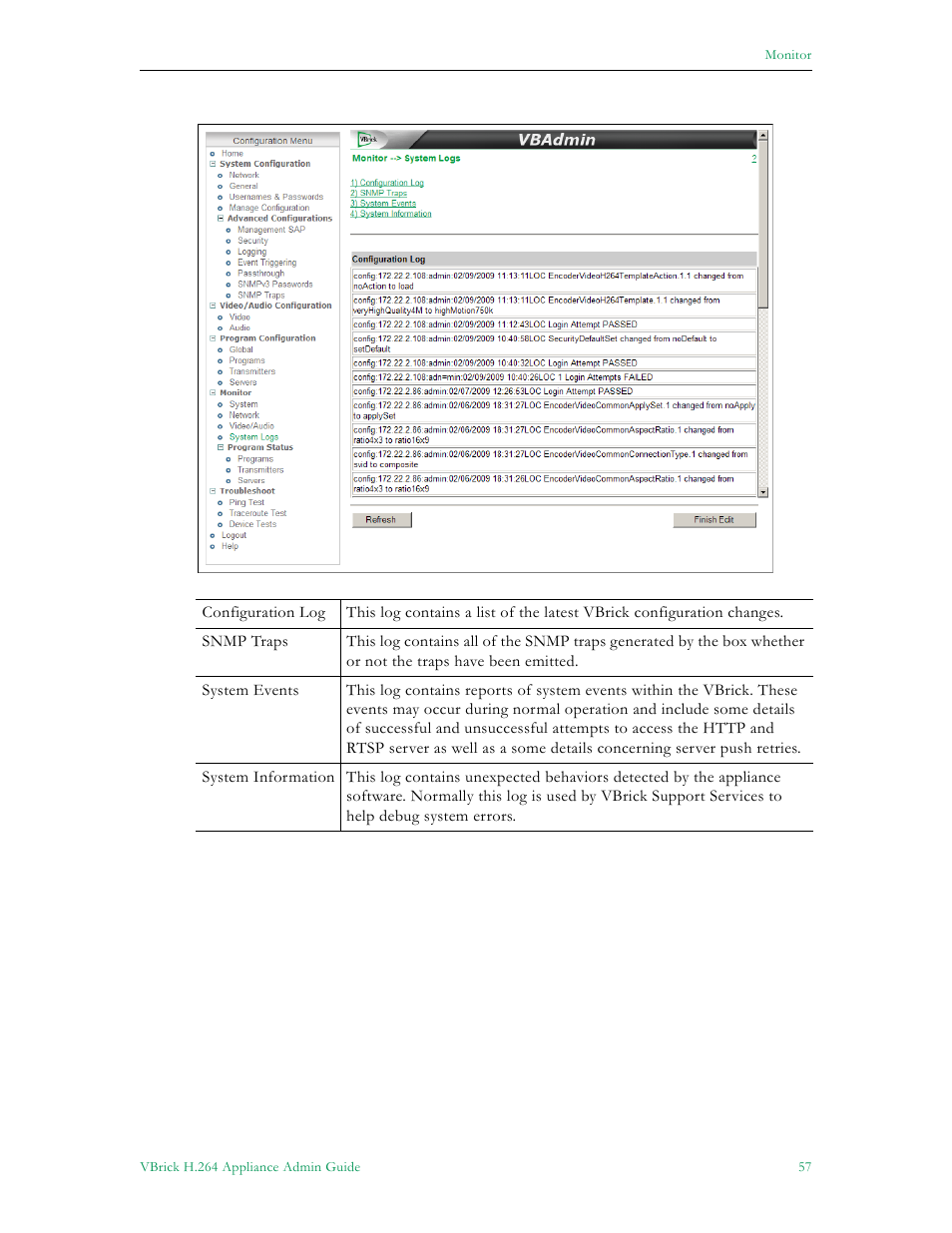 VBrick Systems 7000 User Manual | Page 63 / 76