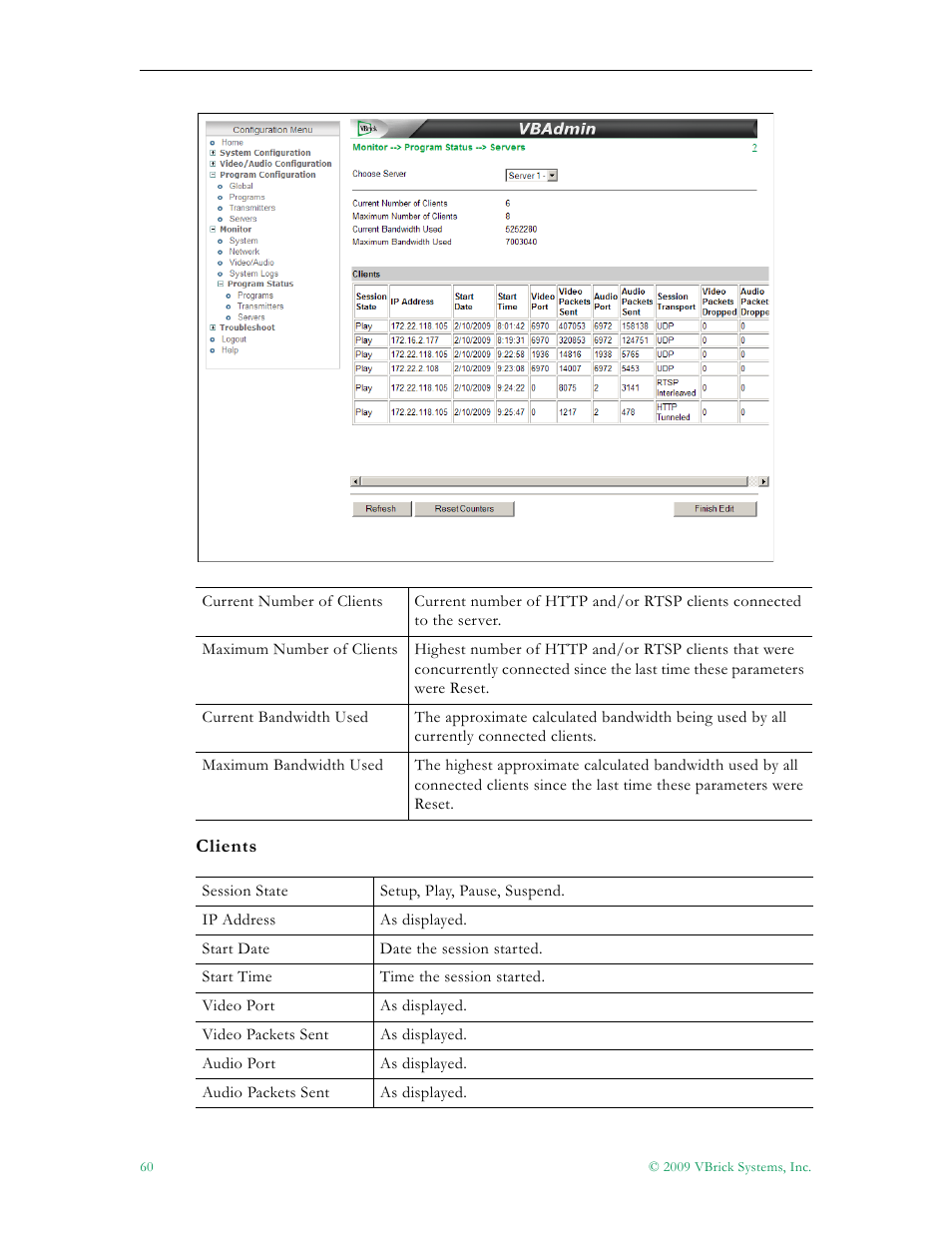 VBrick Systems 7000 User Manual | Page 66 / 76